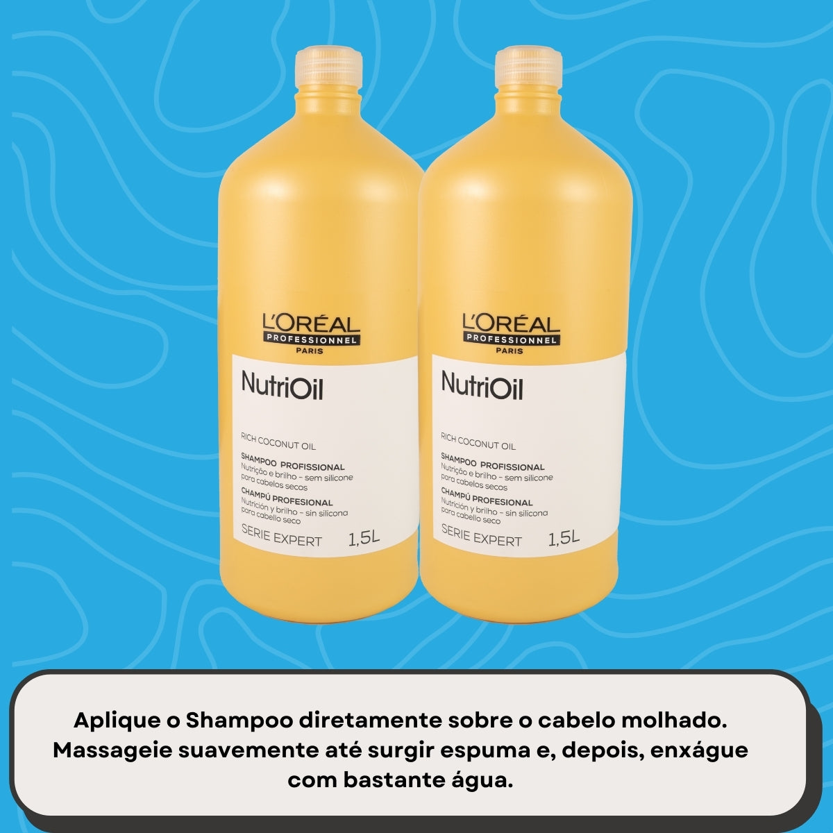 Kit Loreal NutriOil 2 Shampoo 1,5L
