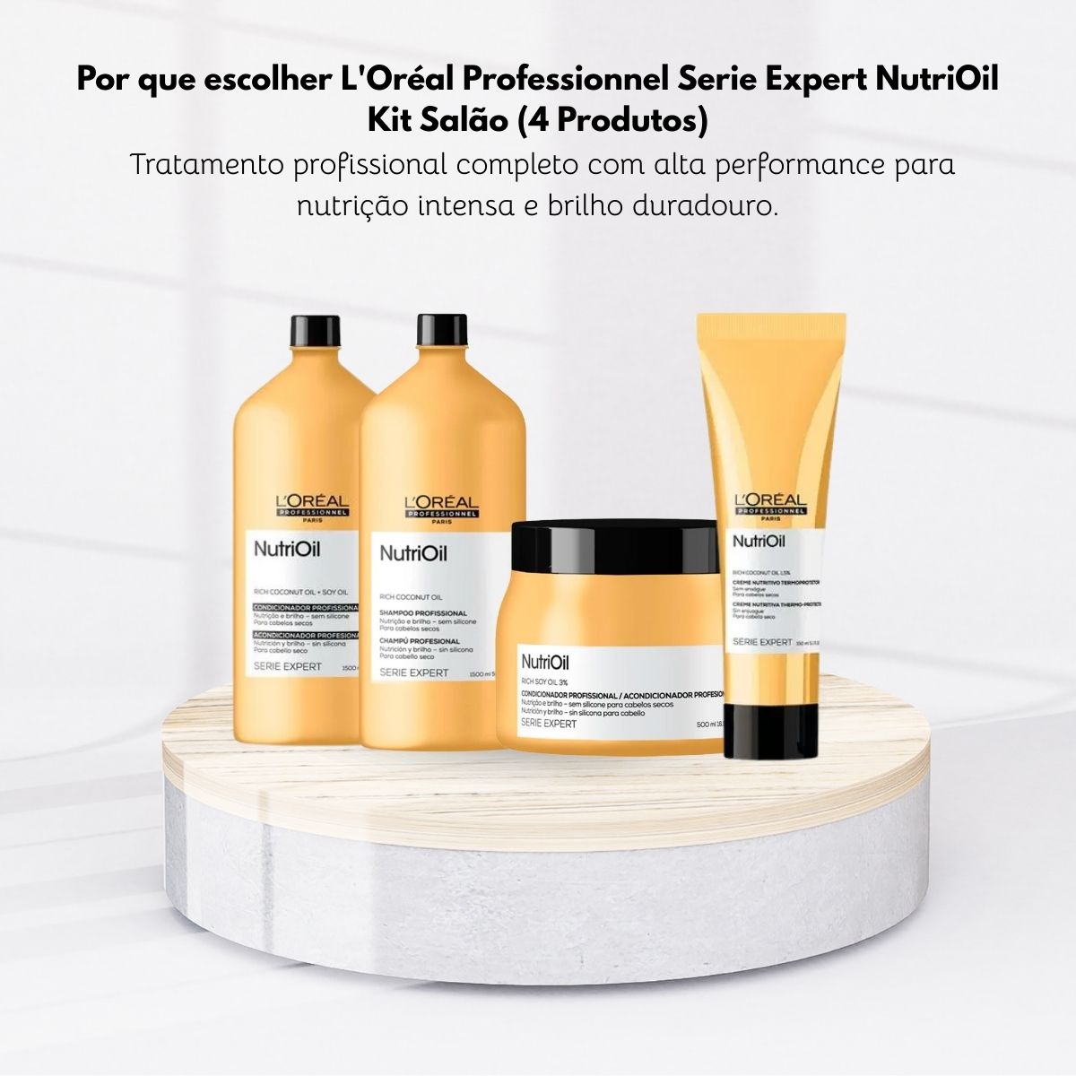 Kit Loreal NutriOil Salão (4 Produtos)