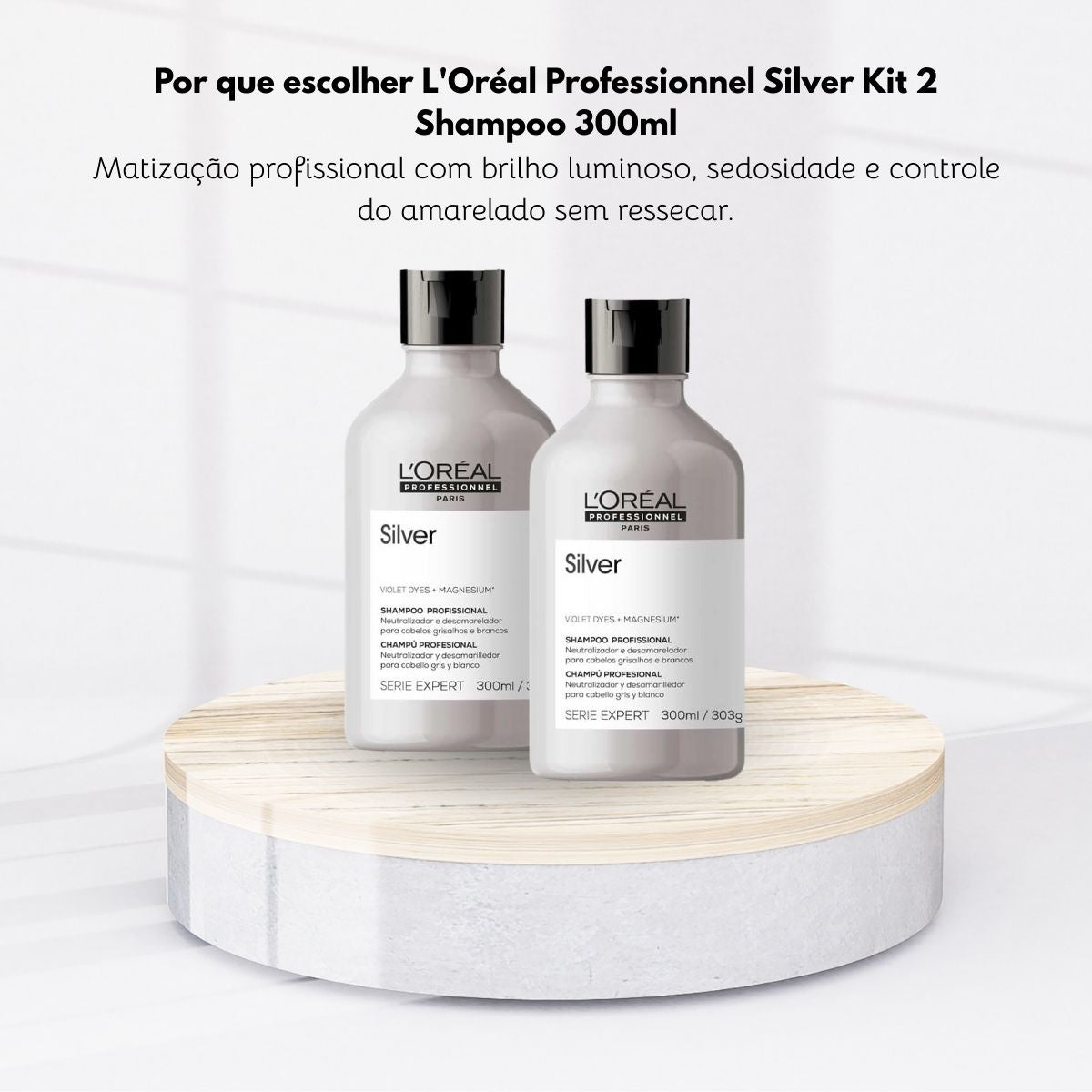 Kit Loreal Silver 2 Shampoo 300 ml