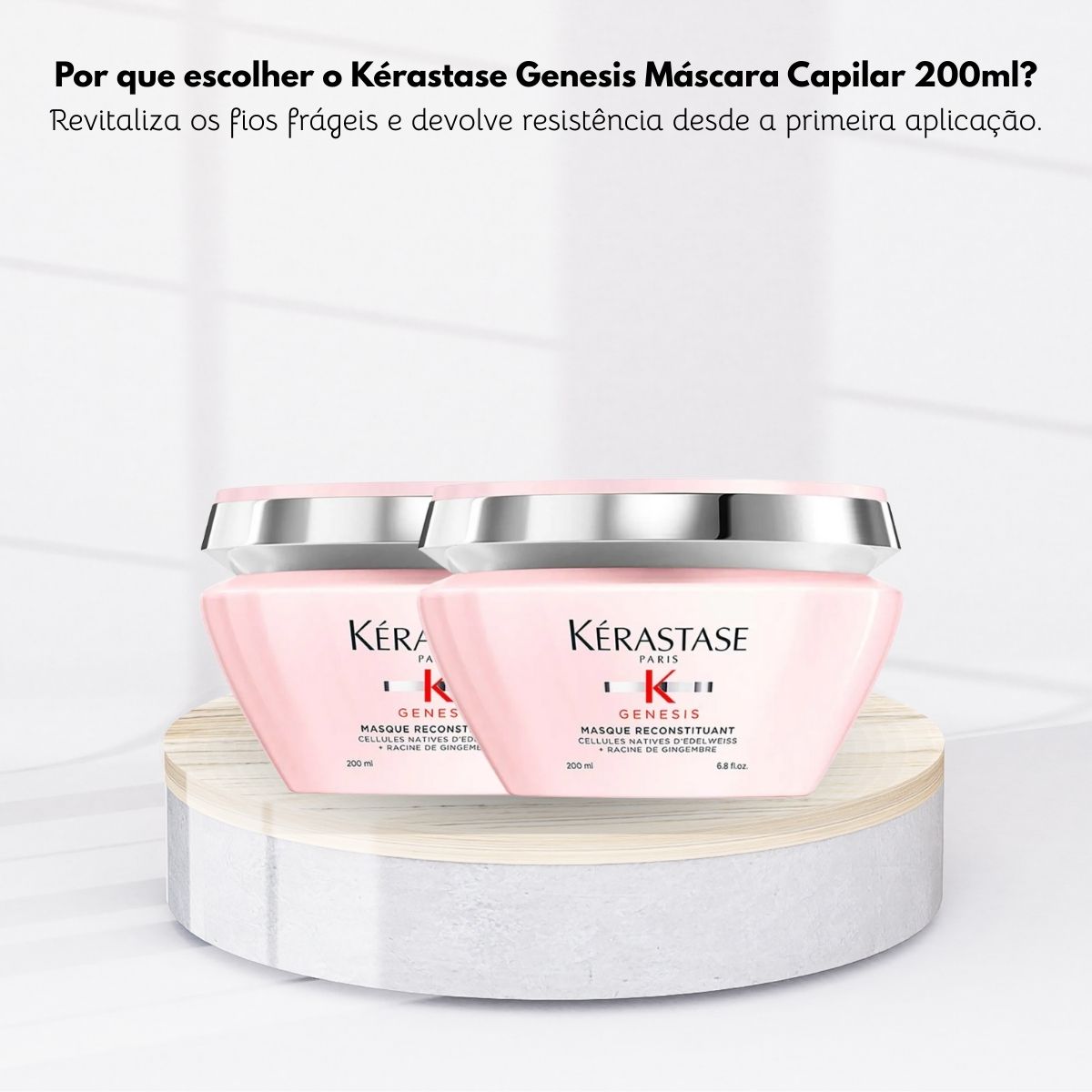 Kit Kérastase Genesis Masque Reconstituant 2 Máscaras 200 ml