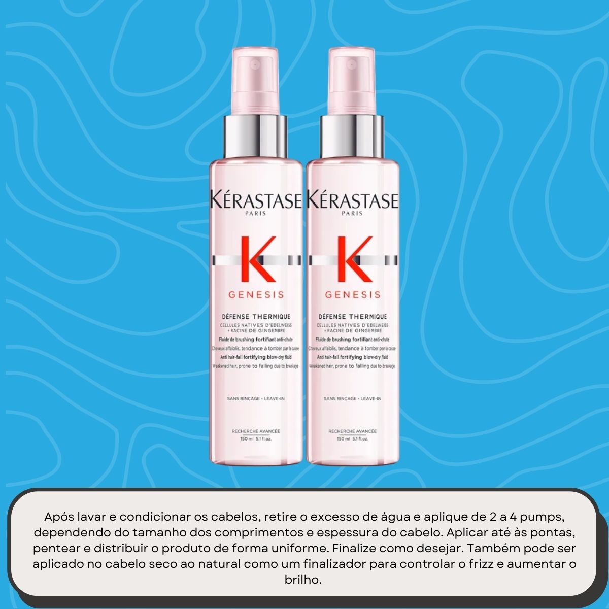 Kit Kérastase Genesis 2 Protetor Térmico 150 ml