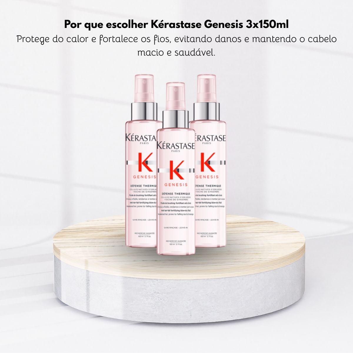 Kit Kérastase Genesis 3 Protetor Térmico 150 ml
