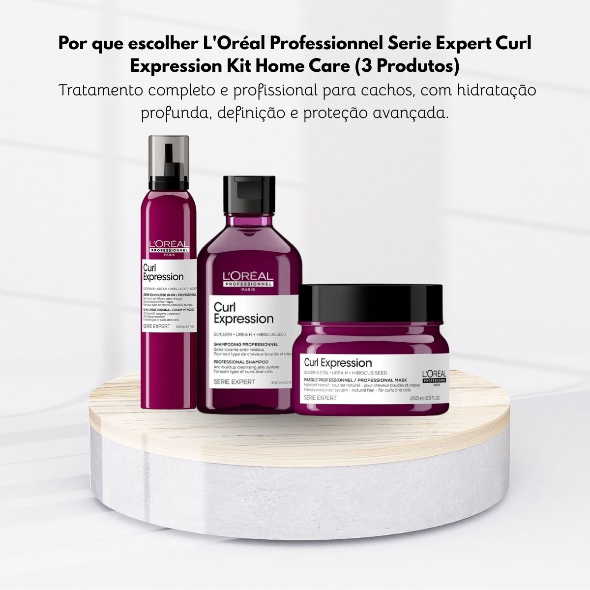 Kit Loreal Curl Expression Home Care (3 Produtos)