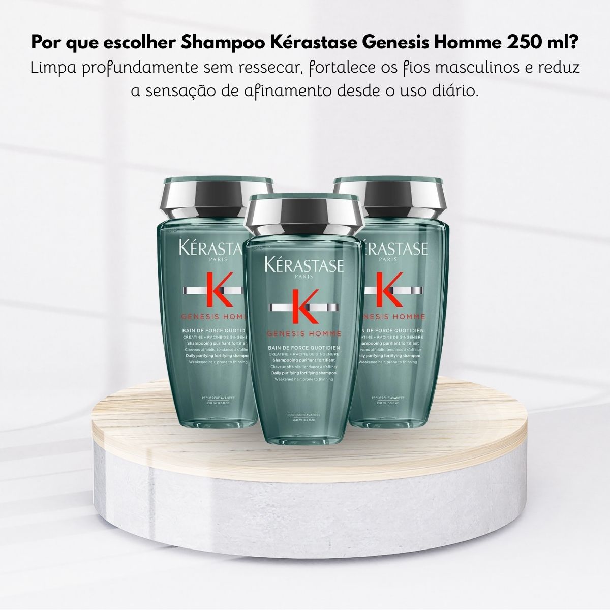 Kit Kérastase Genesis Homme Bain Force 3 Shampoo 250 ml