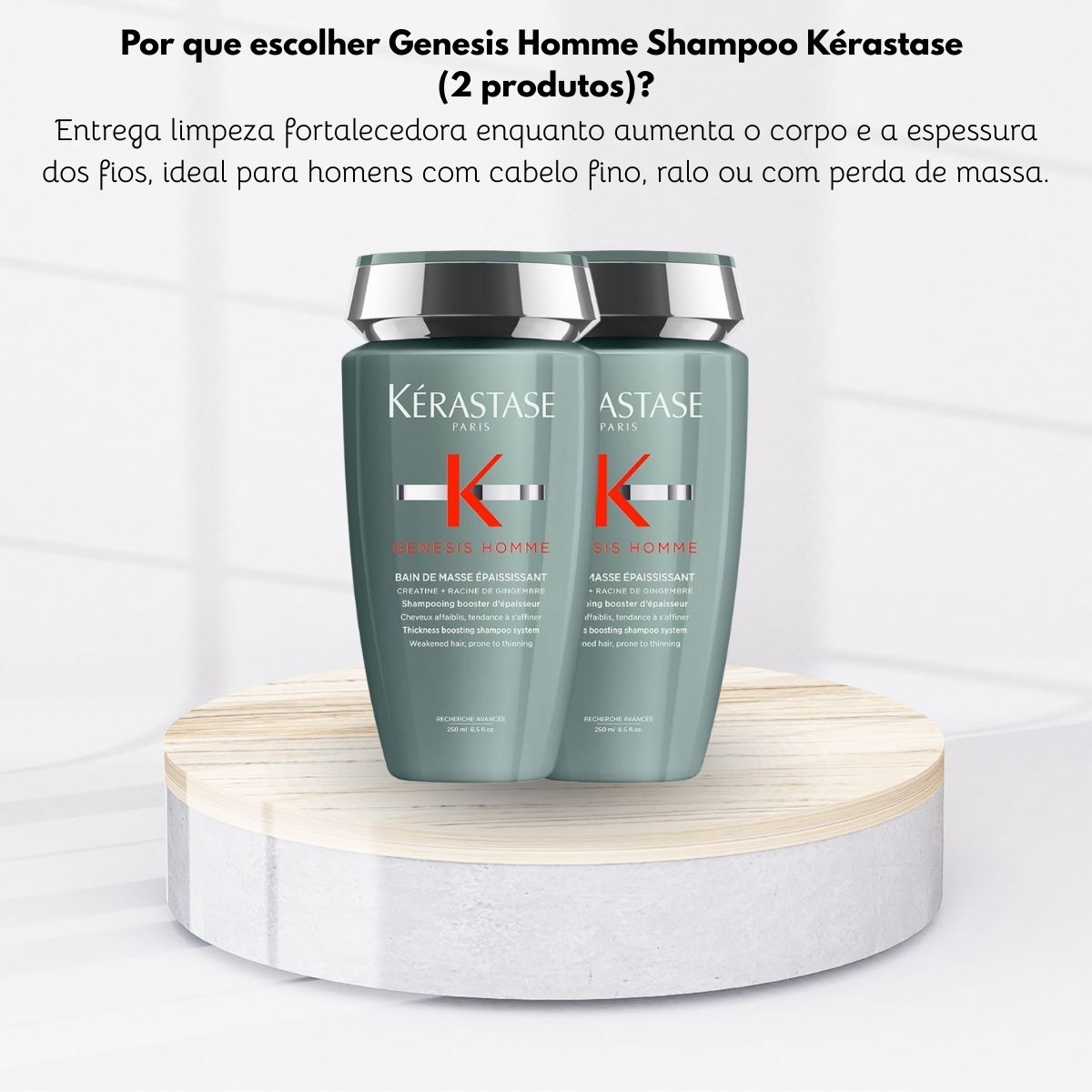Kit Kérastase Genesis Homme Bain Masse 2 Shampoo 250 ml