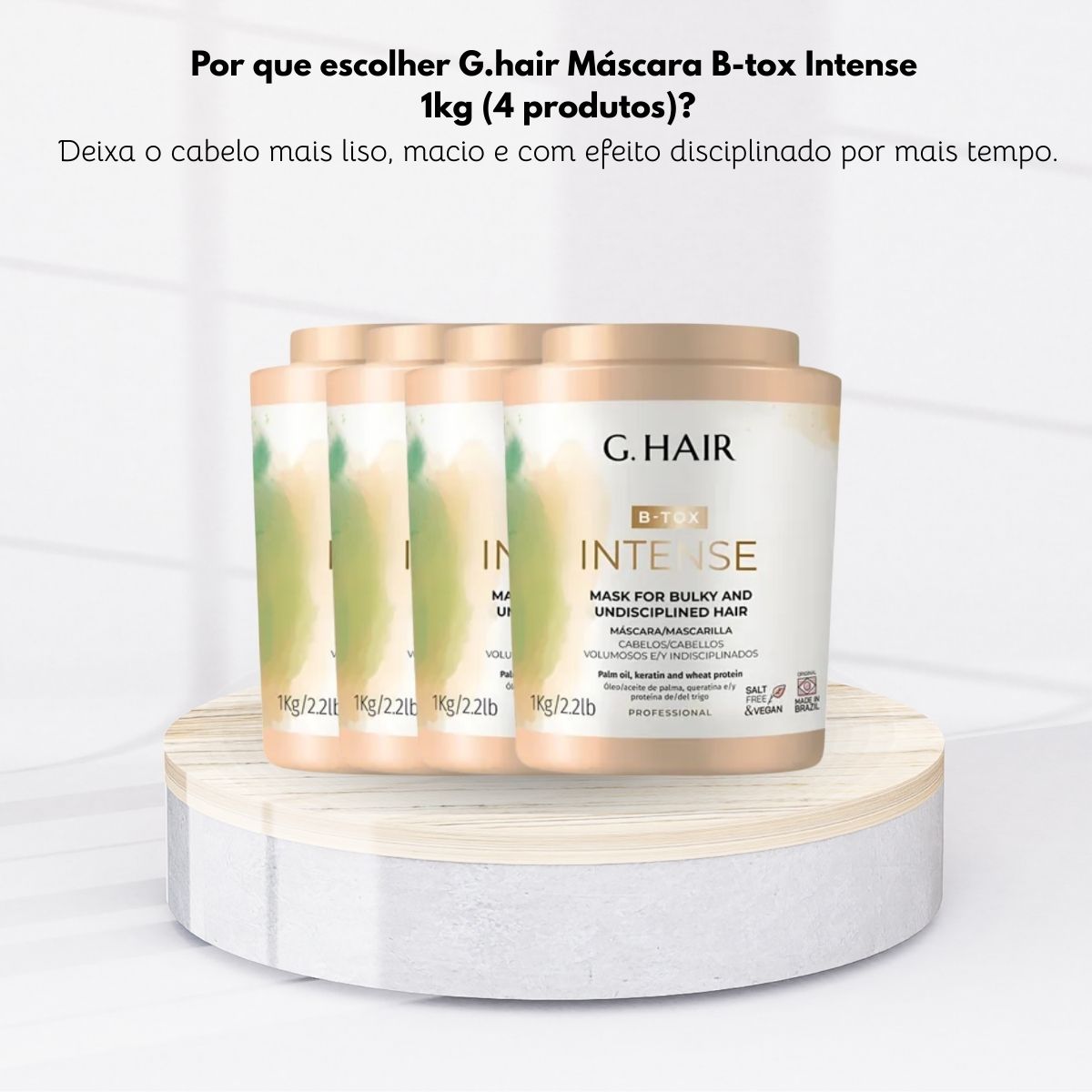 Kit G.Hair BTX Intense 4 Máscara 1 Kg