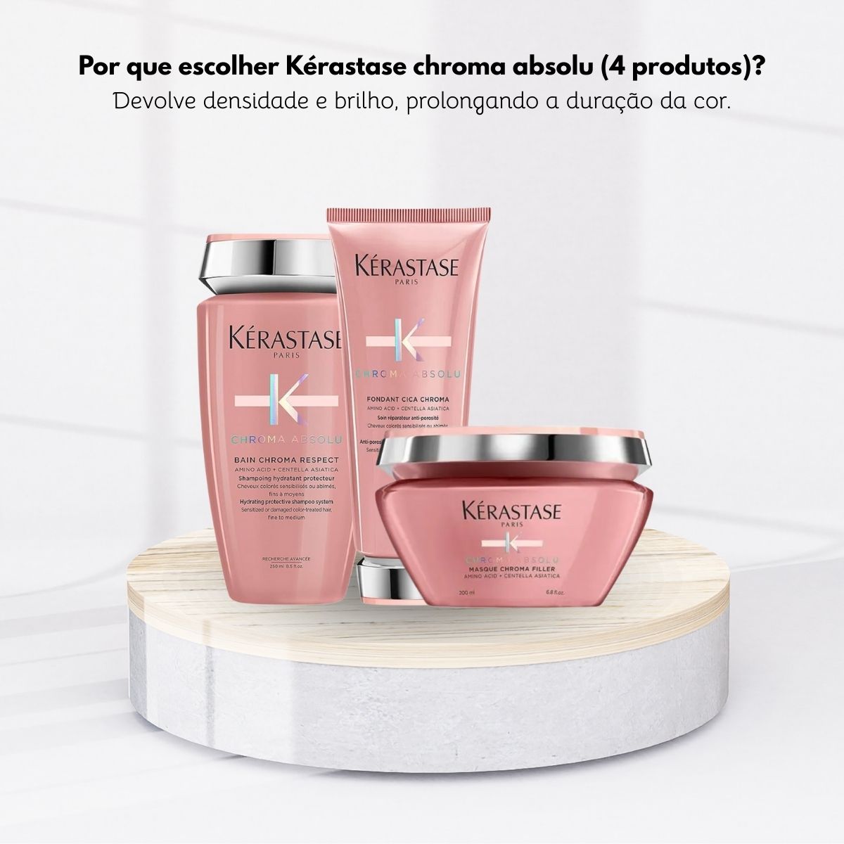 Kit Kérastase Chroma Absolu Home Care (3 Produtos)