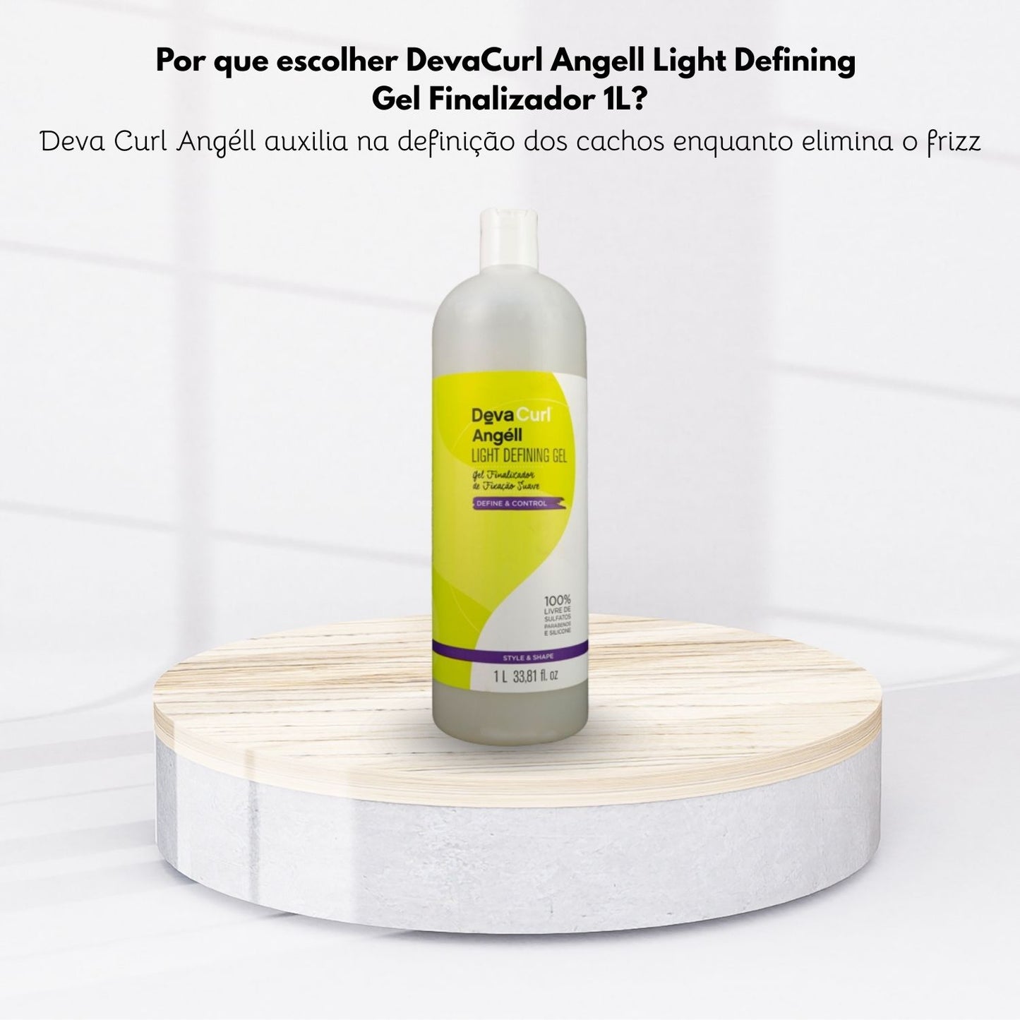 Leave-in DevaCurl Angell Light Defining Gel Finalizador 1 Litro