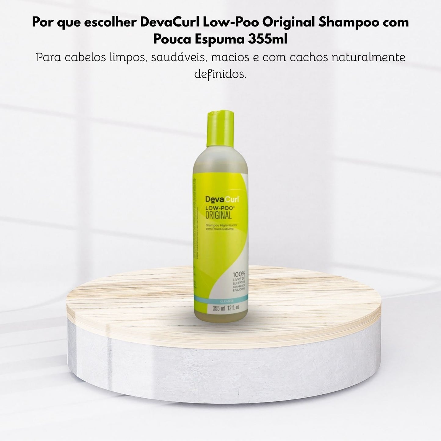 Shampoo DevaCurl Low-Poo Original com Pouca Espuma 355 ml