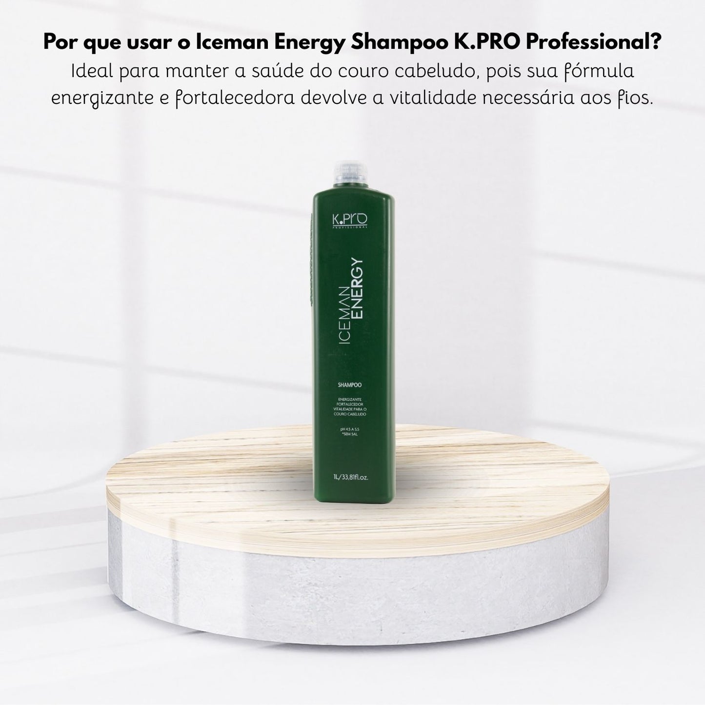 Shampoo K.Pro Iceman Energy Estímulo Refrescante 1 Litro