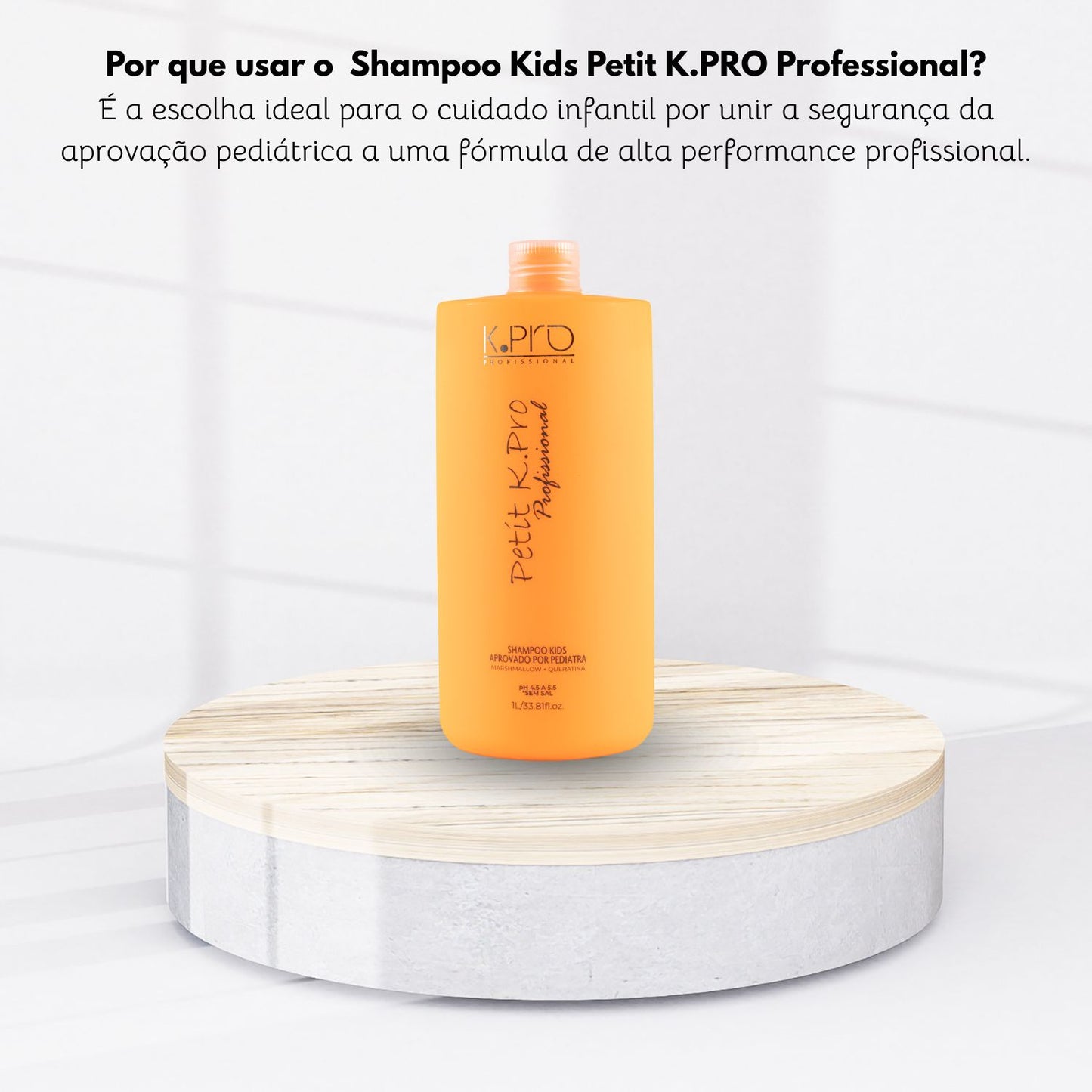 Shampoo K.Pro Petit pH 4.5 a 5.5 Limpeza Suave 1 Litro
