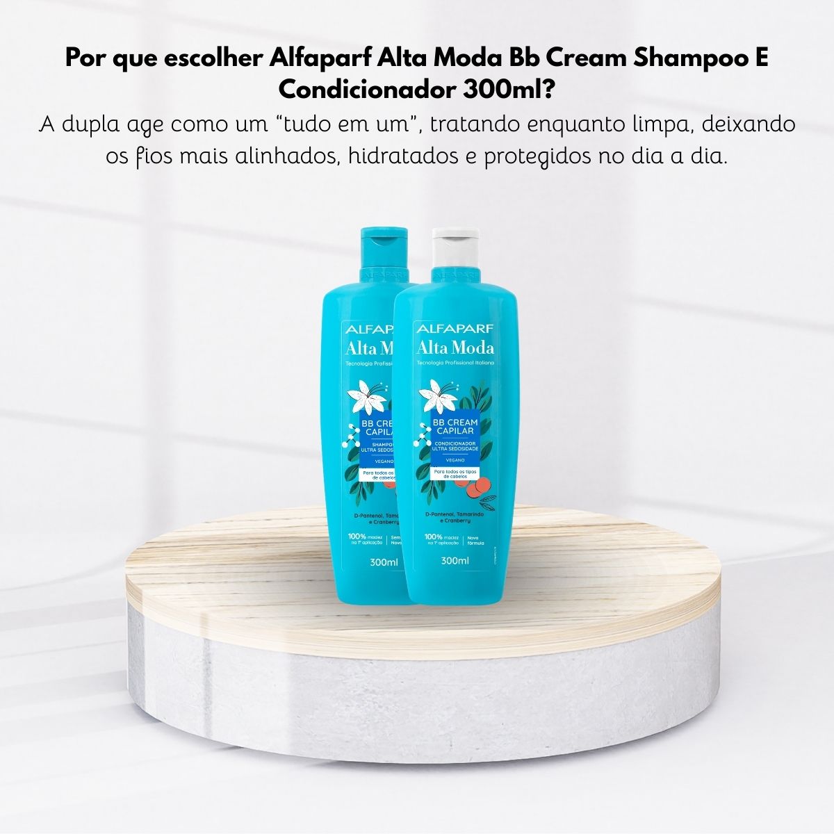 Kit Alfaparf Alta Moda BB Cream Shampoo e Condicionador 300 ml