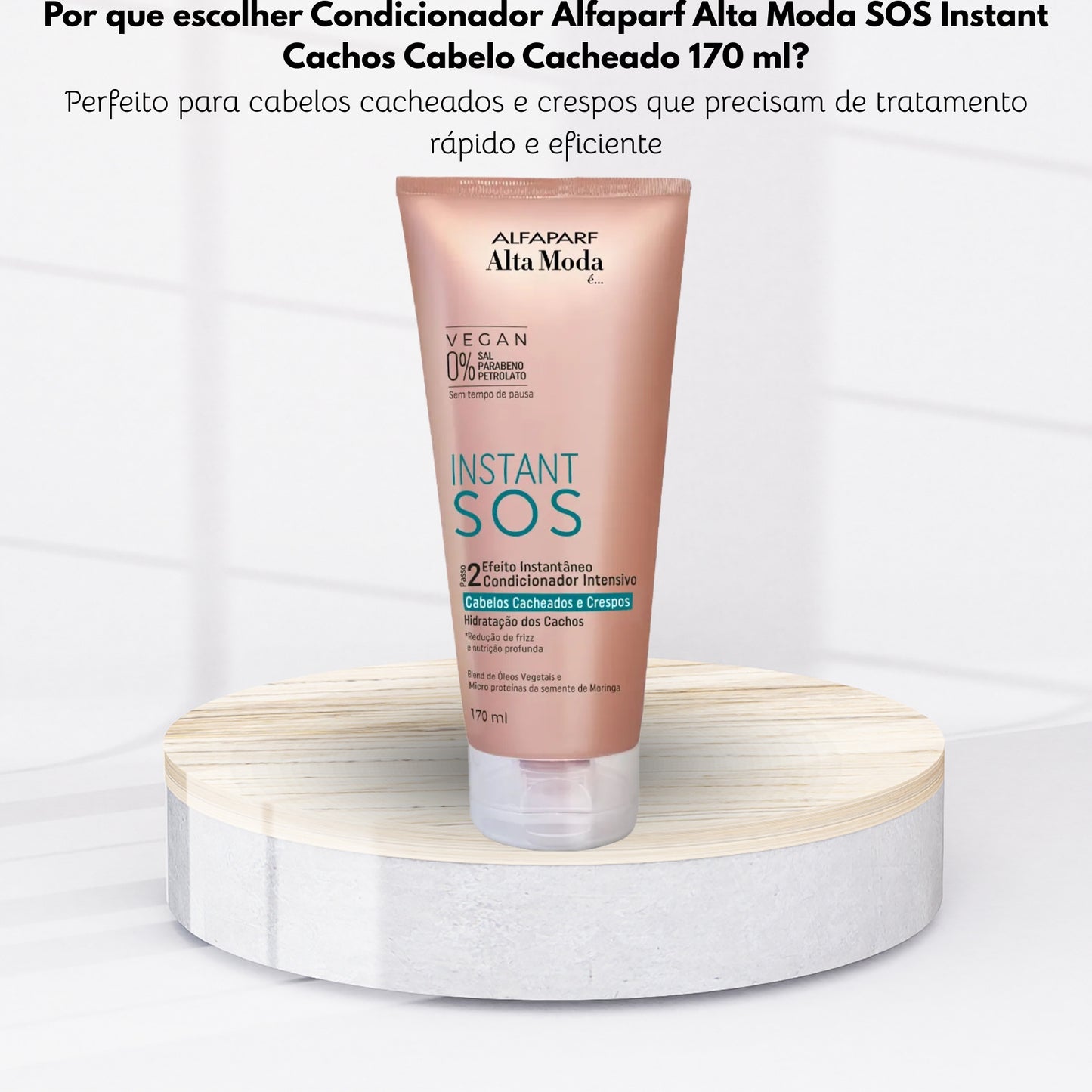 Condicionador Alfaparf Alta Moda SOS Instant Cachos Cabelo Cacheado 170 ml