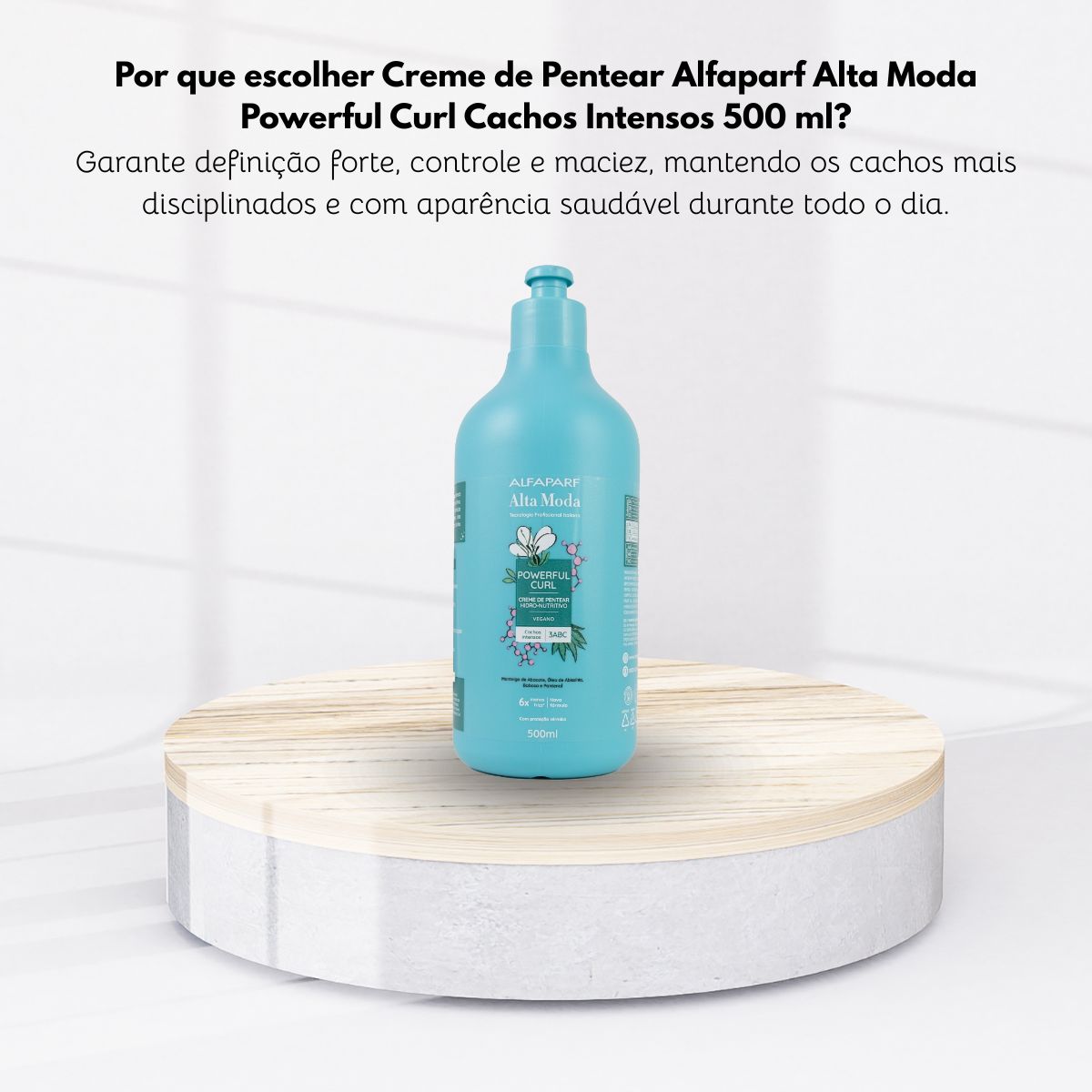 Creme de Pentear Alfaparf Alta Moda Powerful Curl Cachos Intensos 500 ml