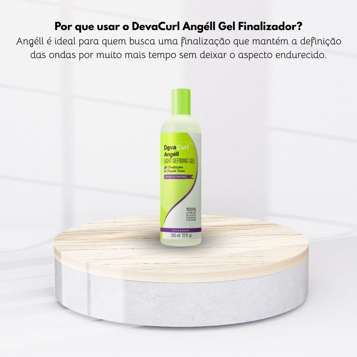Leave-in DevaCurl Angéll Light Defining Gel Finalizador 355 ml