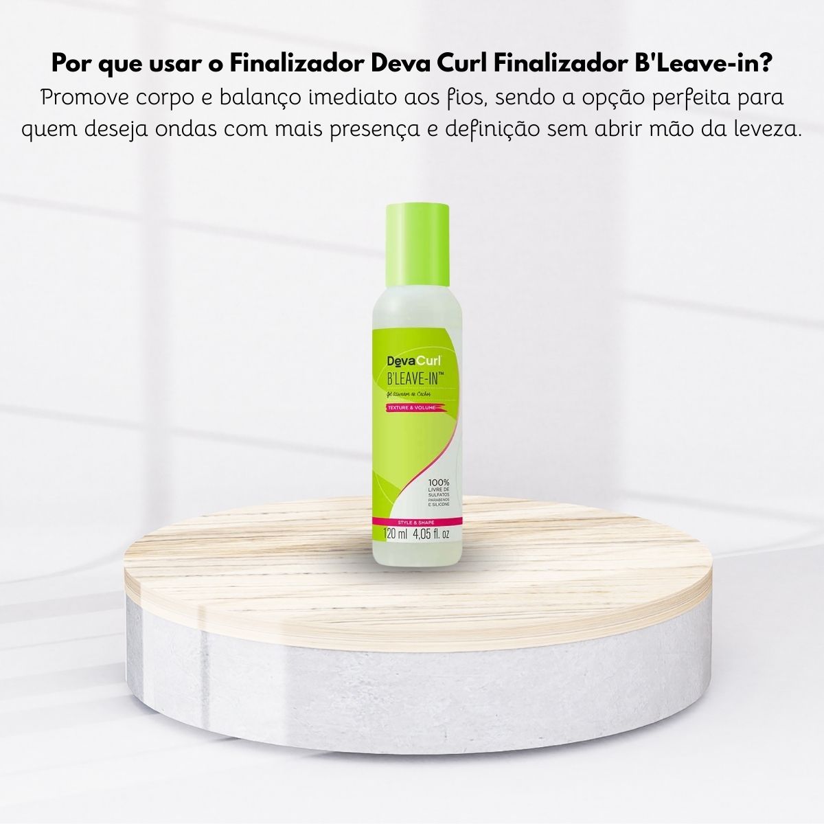 Ativador de Cachos DevaCurl B'Leave-in Gel para Cabelo Cacheado 120 ml