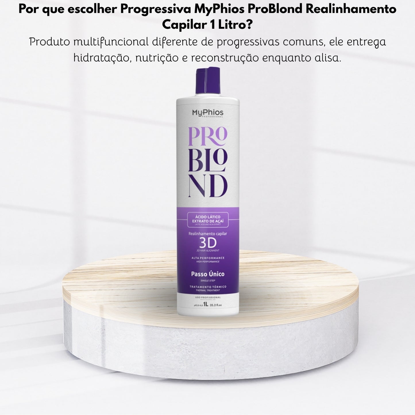 Progressiva MyPhios ProBlond Realinhamento Capilar 1 Litro