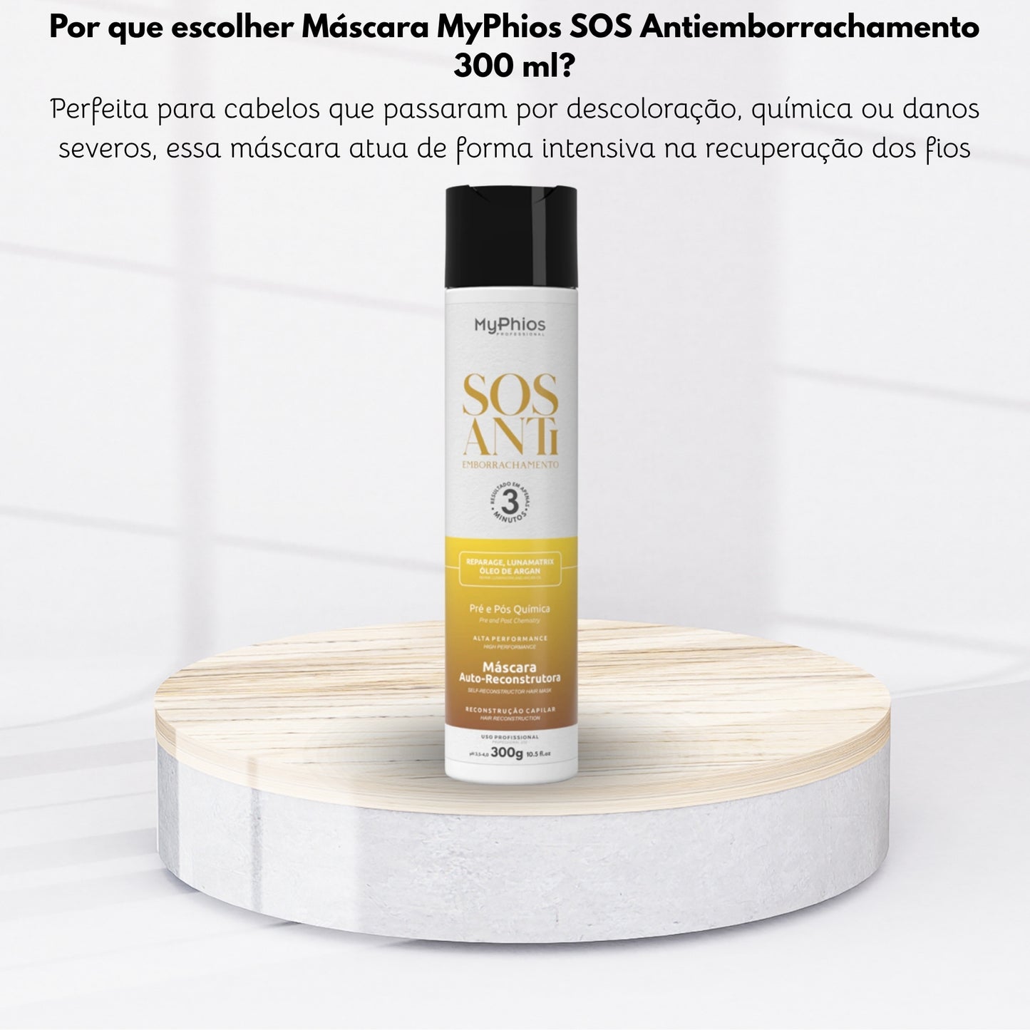 Máscara MyPhios SOS Antiemborrachamento 300 ml