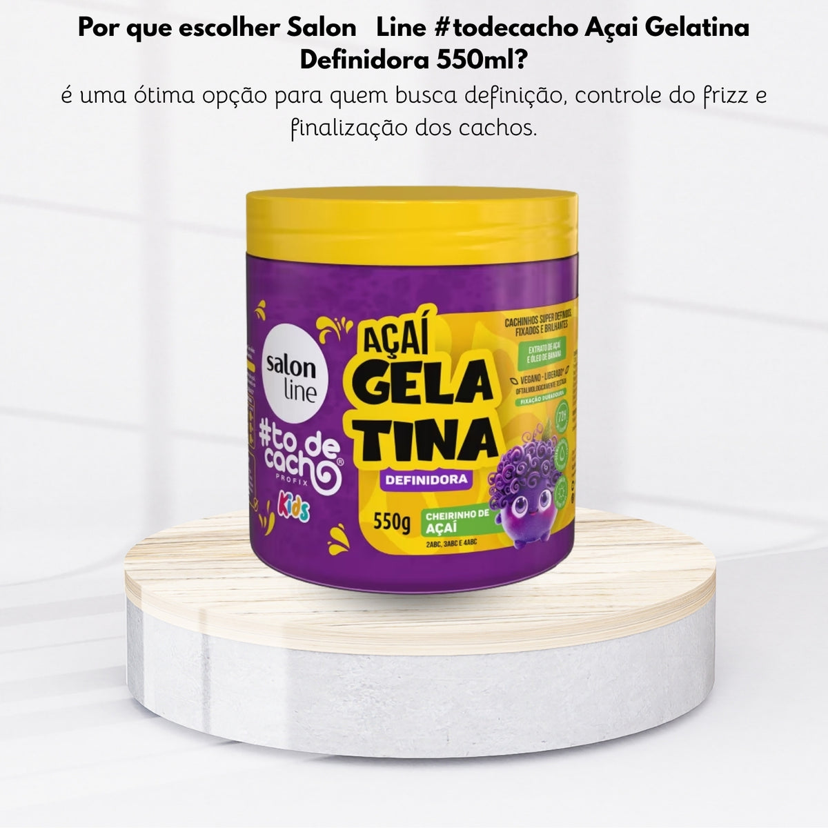 Salon Line #todecacho Açai Gelatina Definidora 550ml