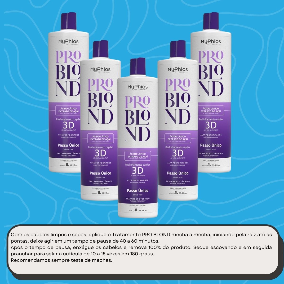 Kit MyPhios ProBlond 5 Realinhamento Capilar 1 Litro
