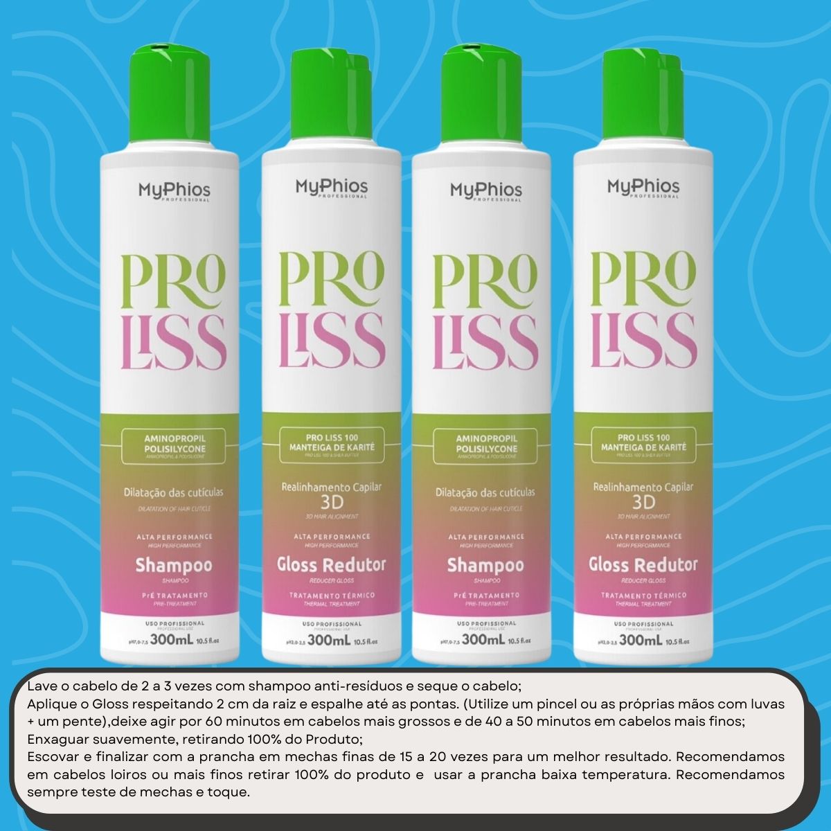 Kit MyPhios ProLiss 2 Realinhamento Capilar 300 ml