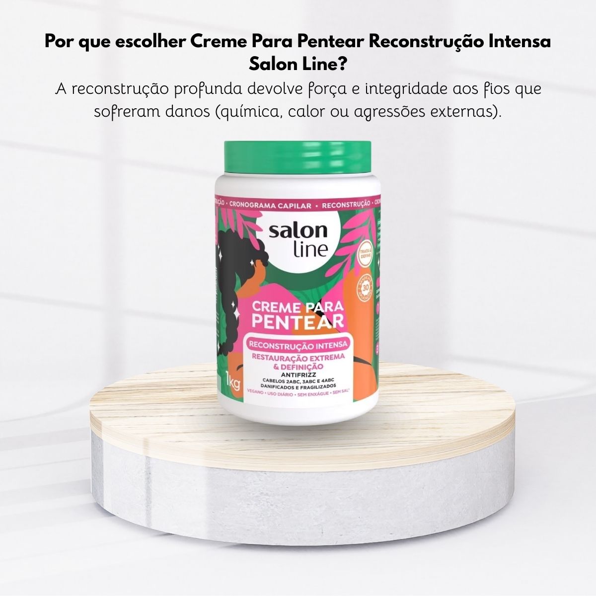 Creme de Pentear Salon Line Reconstrução Intensa 1 Kg