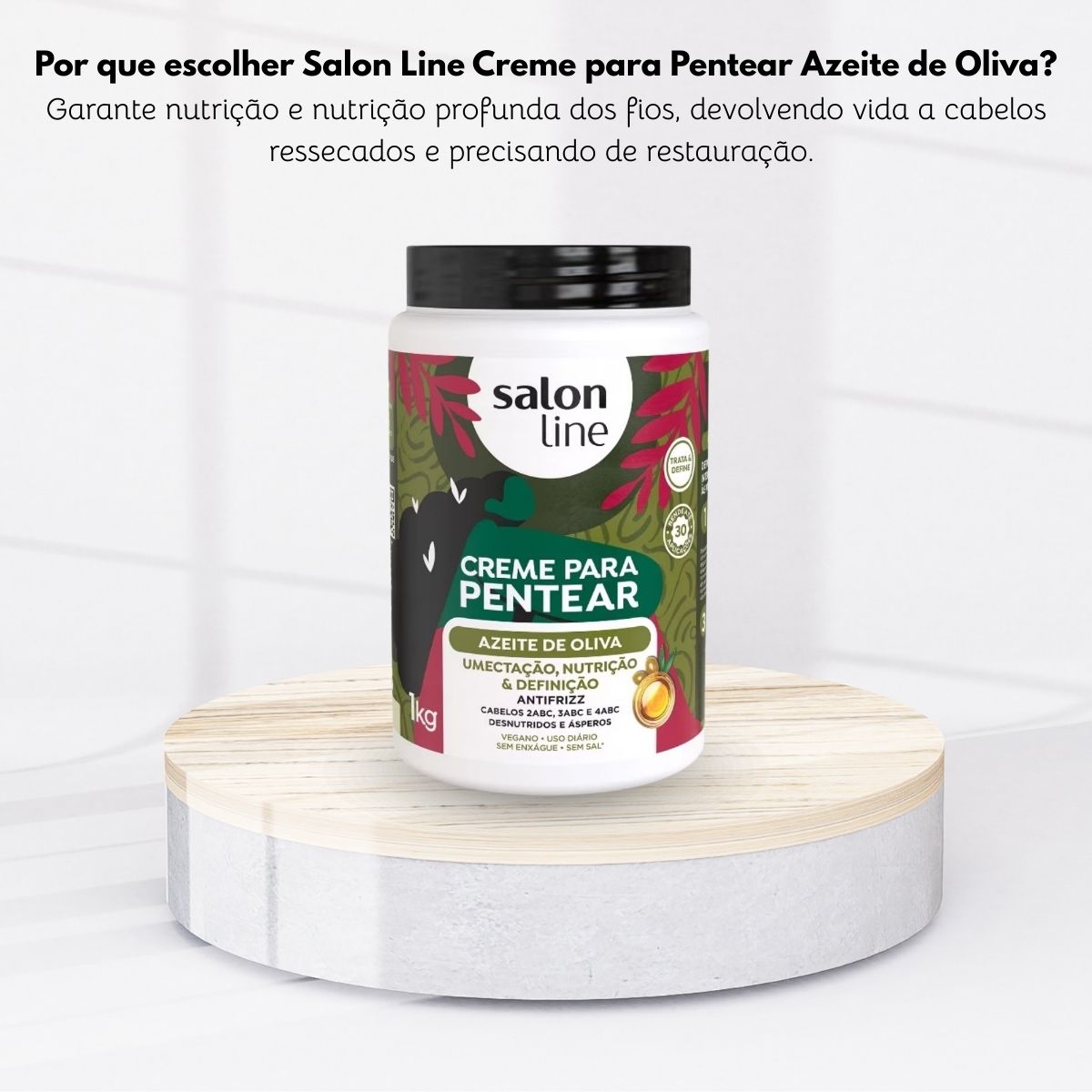 Creme de Pentear Salon Line Azeite de Oliva 1 Kg