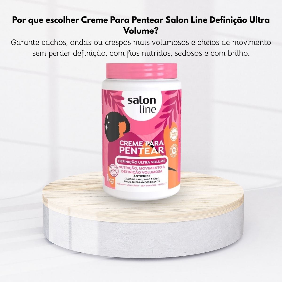 Creme de Pentear Salon Line Definição Ultra Volume 1 Kg