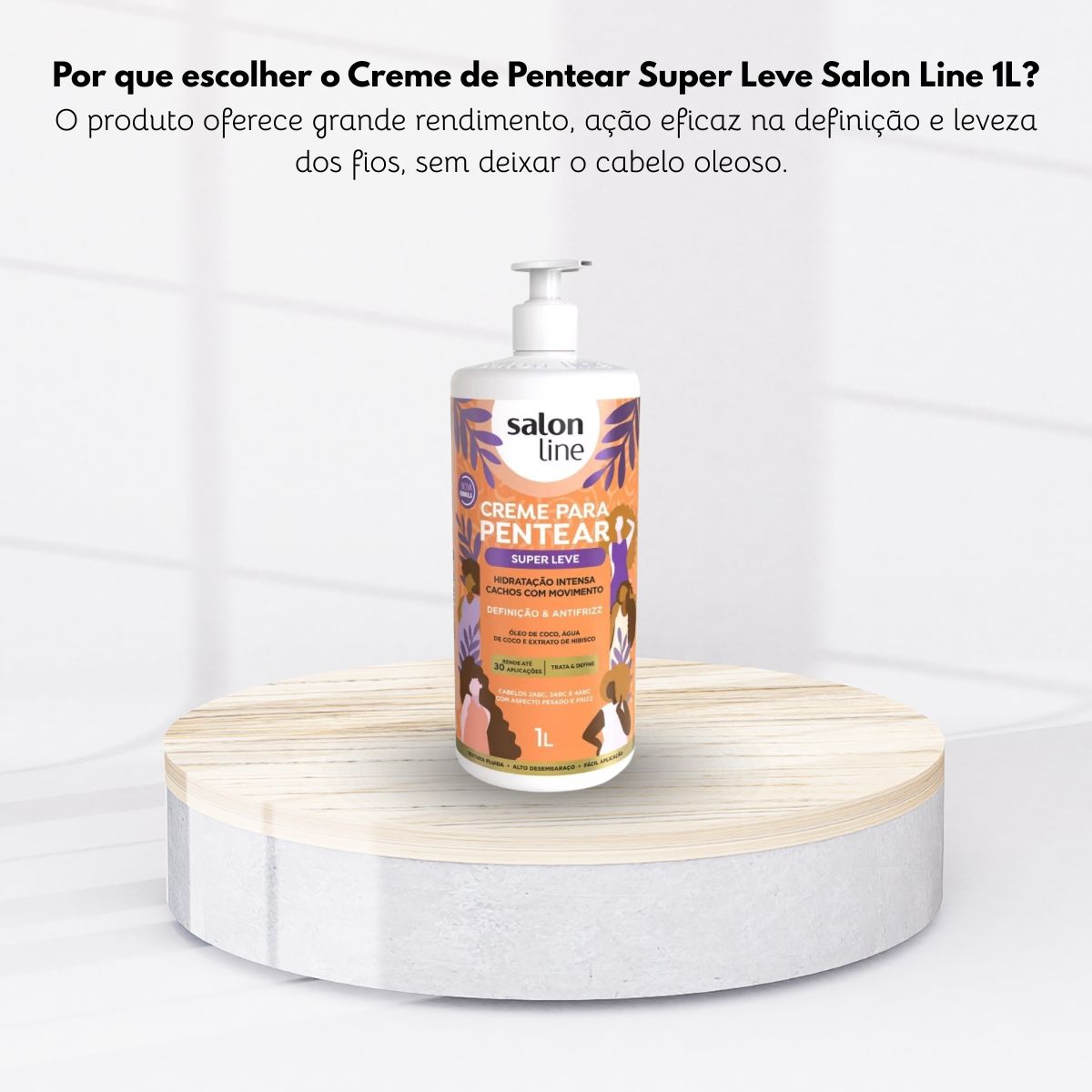 Creme de Pentear Salon Line Super Leve 1 Litro