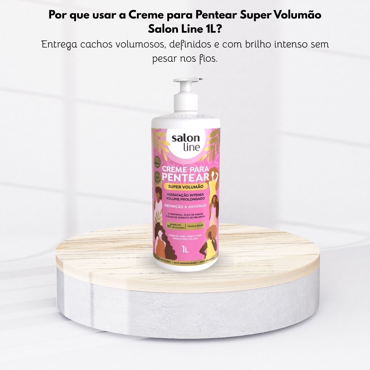 Creme de Pentear Salon Line Super Volumão 1 Litro