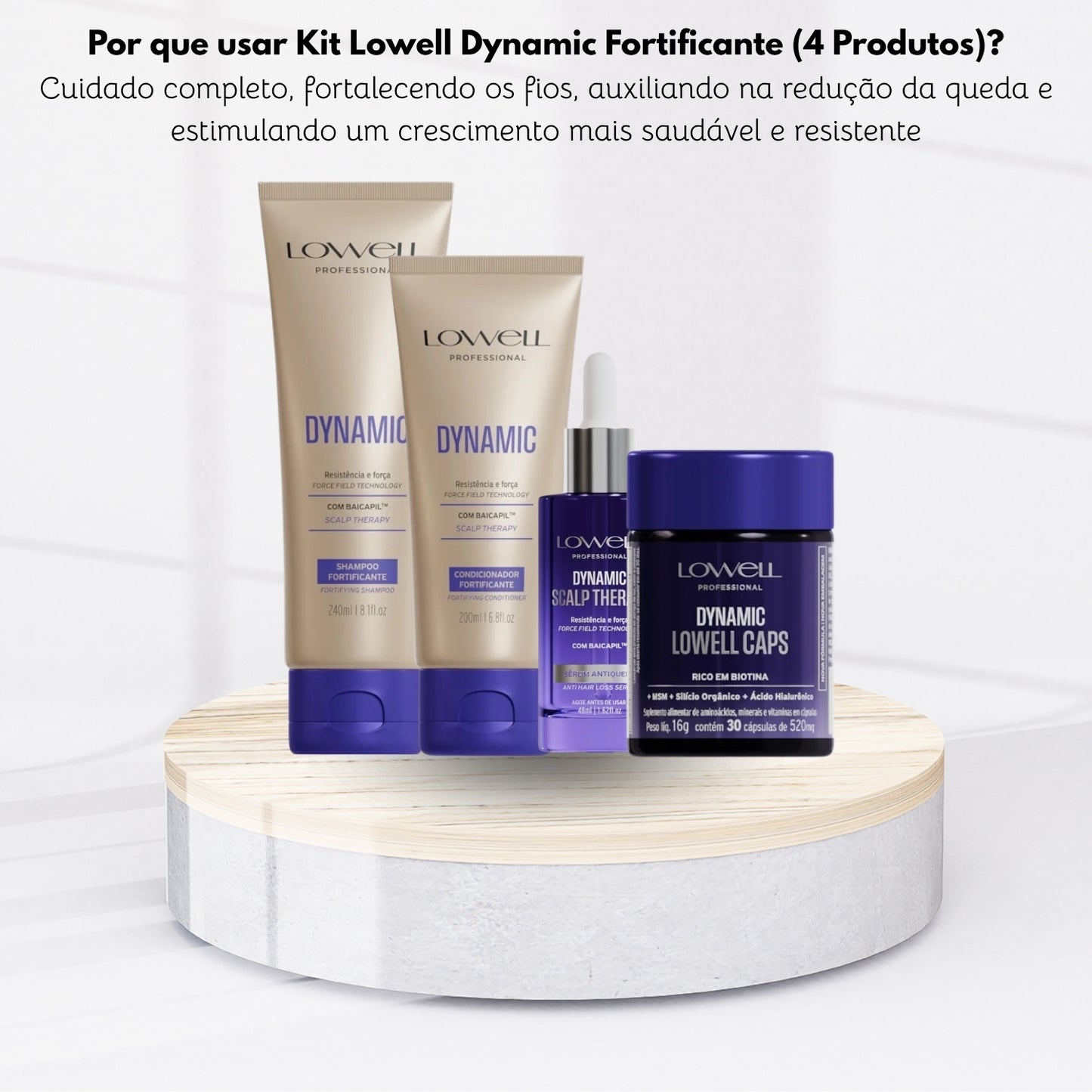 Kit Lowell Dynamic Fortificante (4 Produtos)