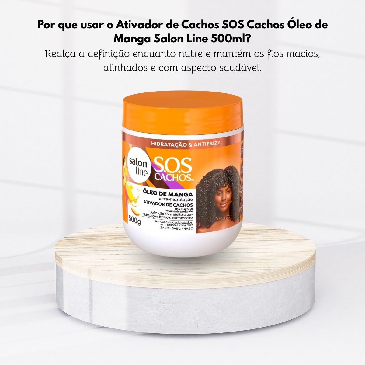 Ativador de Cachos Salon Line SOS Cachos Oleo de Manga 500 g para Cabelo Cacheado