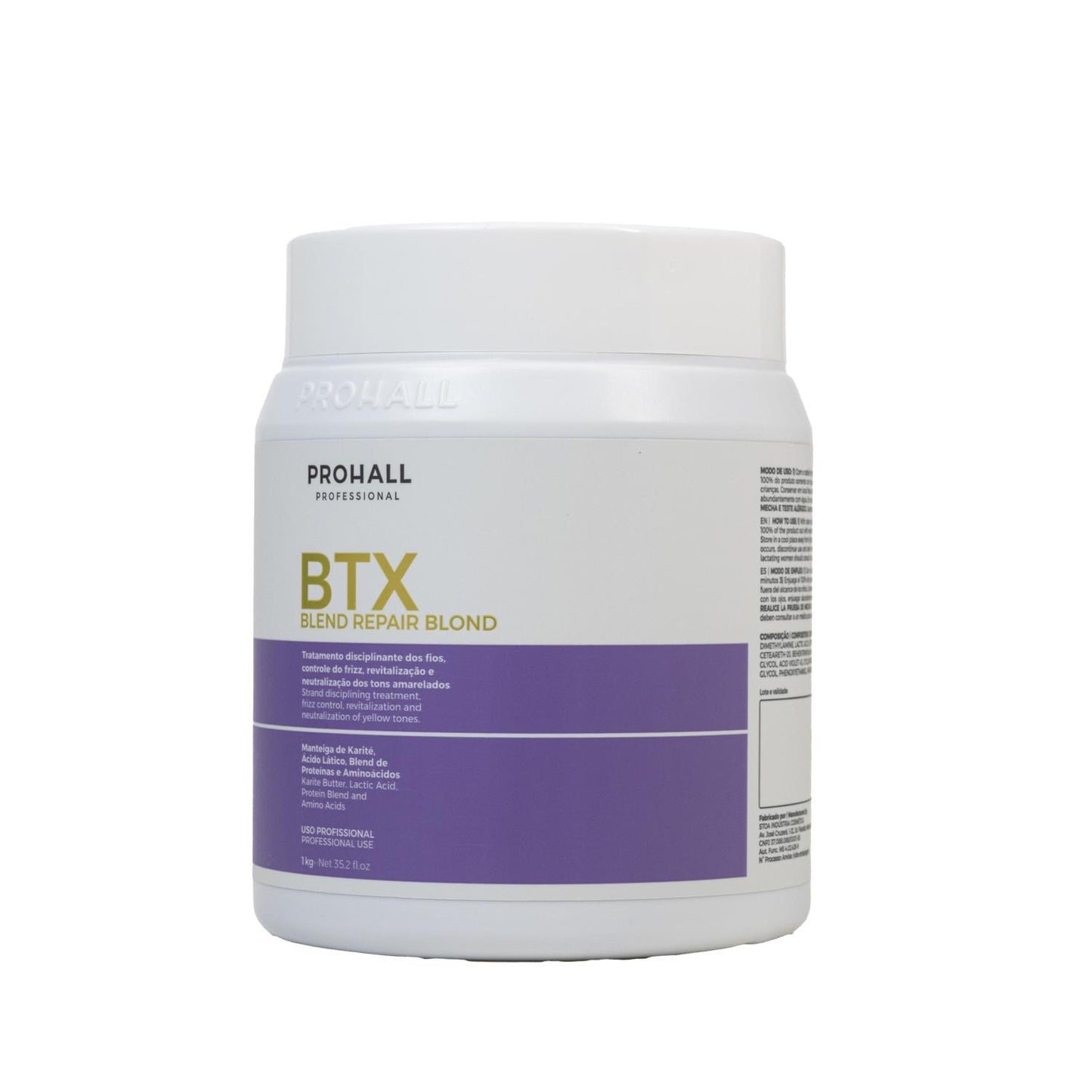 Botox Capilar Capilar Prohall Tratamento Btx Blend Repair Blond 1 Kg