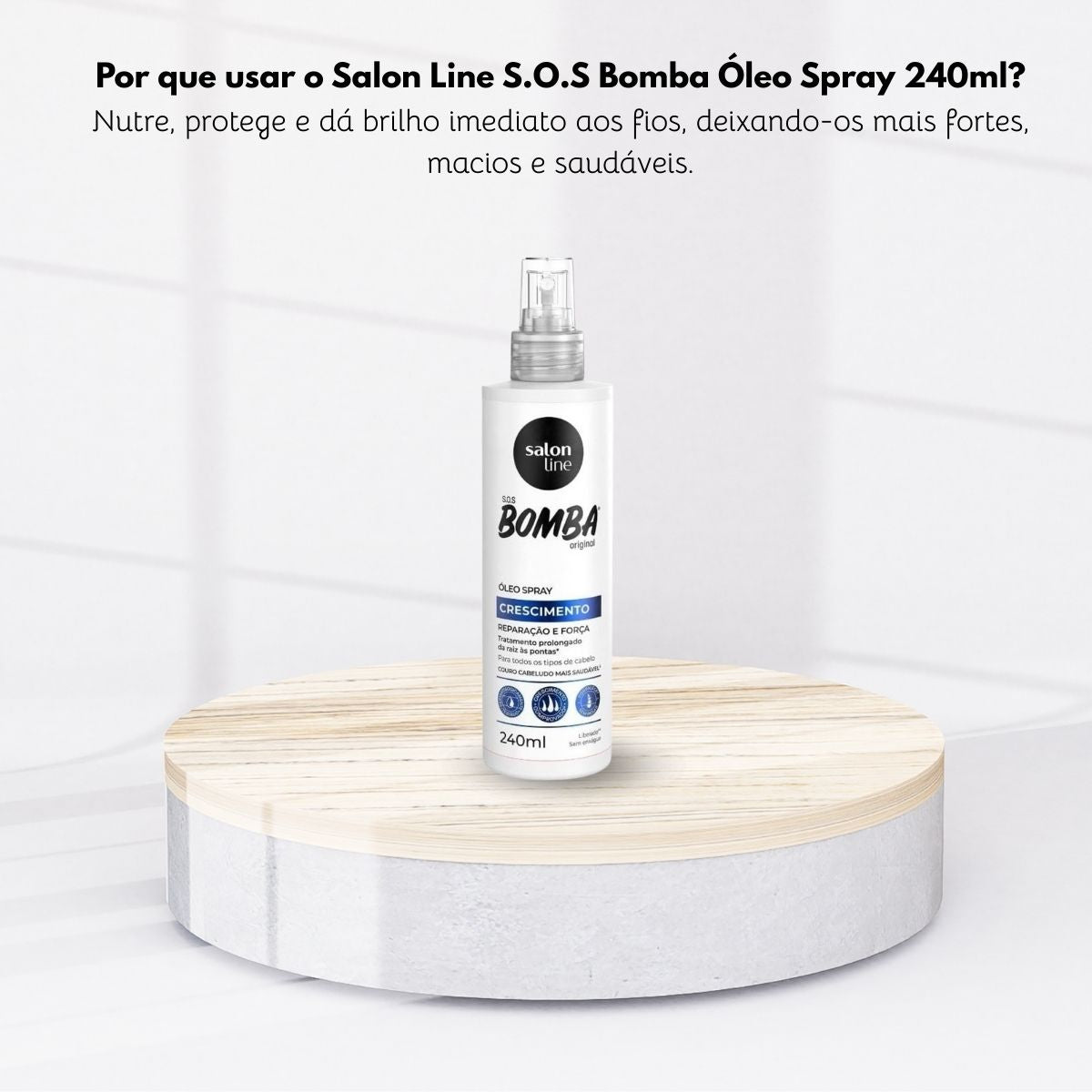Spray Salon Line SOS Bomba Original Oleo Crescimento 240 ml