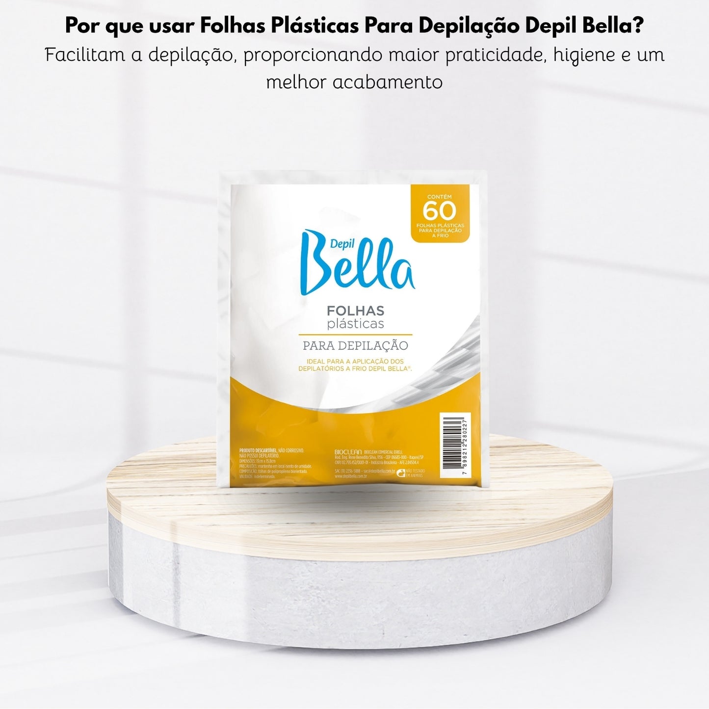 Depil Bella Folhas Plásticas Para Depilação 60un