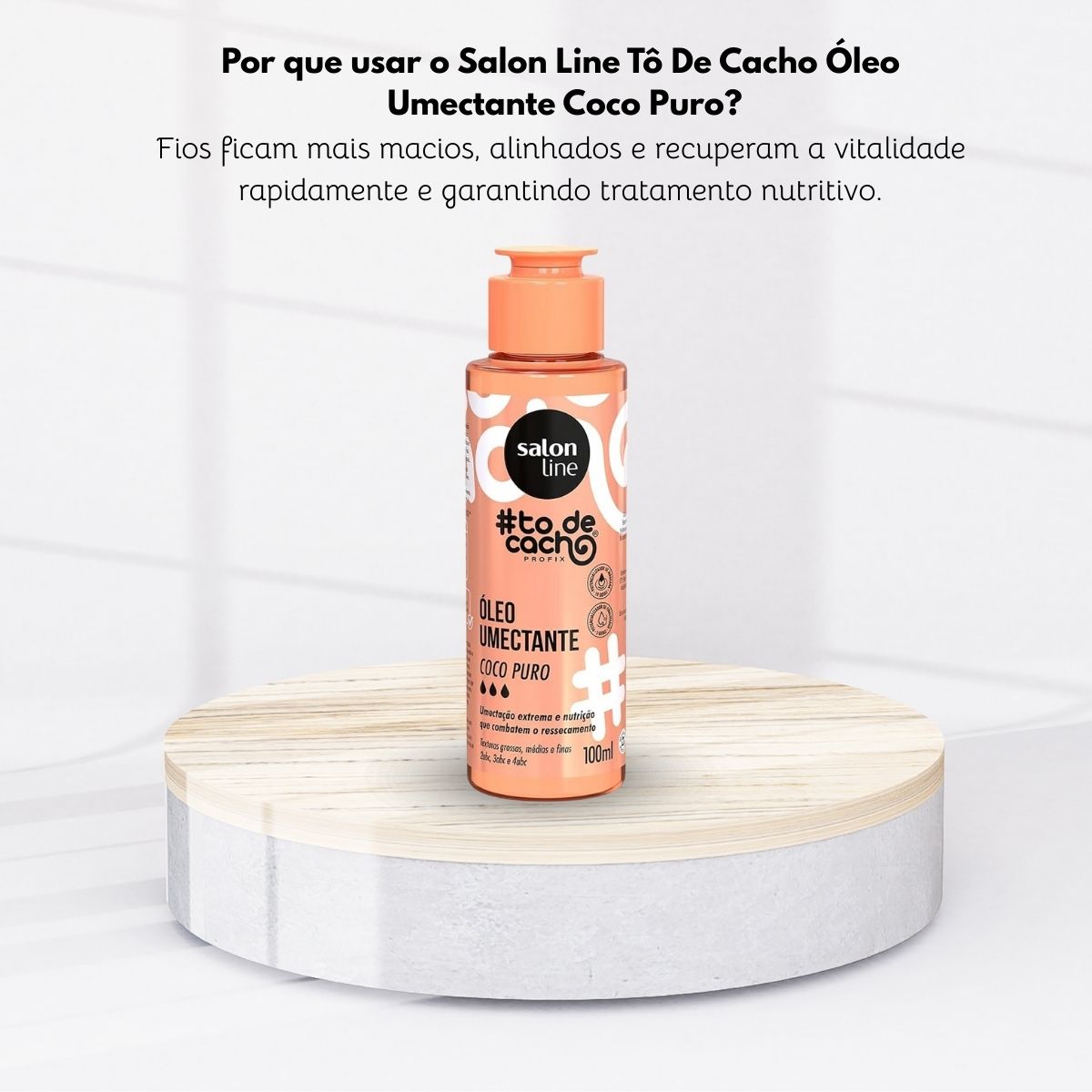 Oleo Salon Line #todecacho Coco Puríssimo de Umectação 100 ml