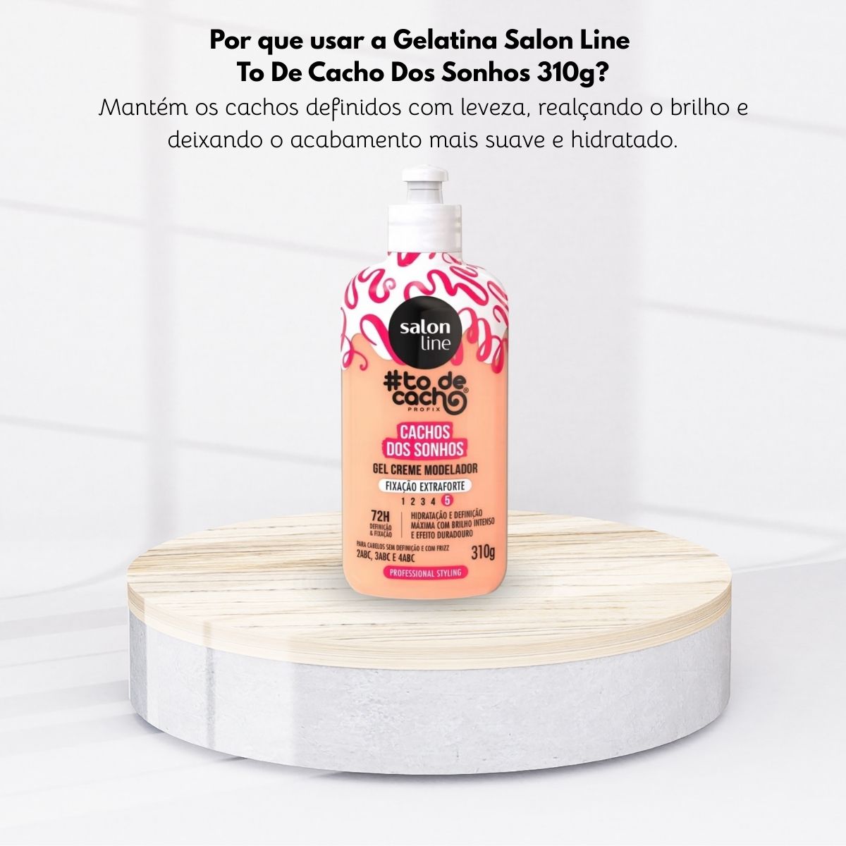 Gel Salon Line #todecacho Creme Modelador Extra Forte 310 g