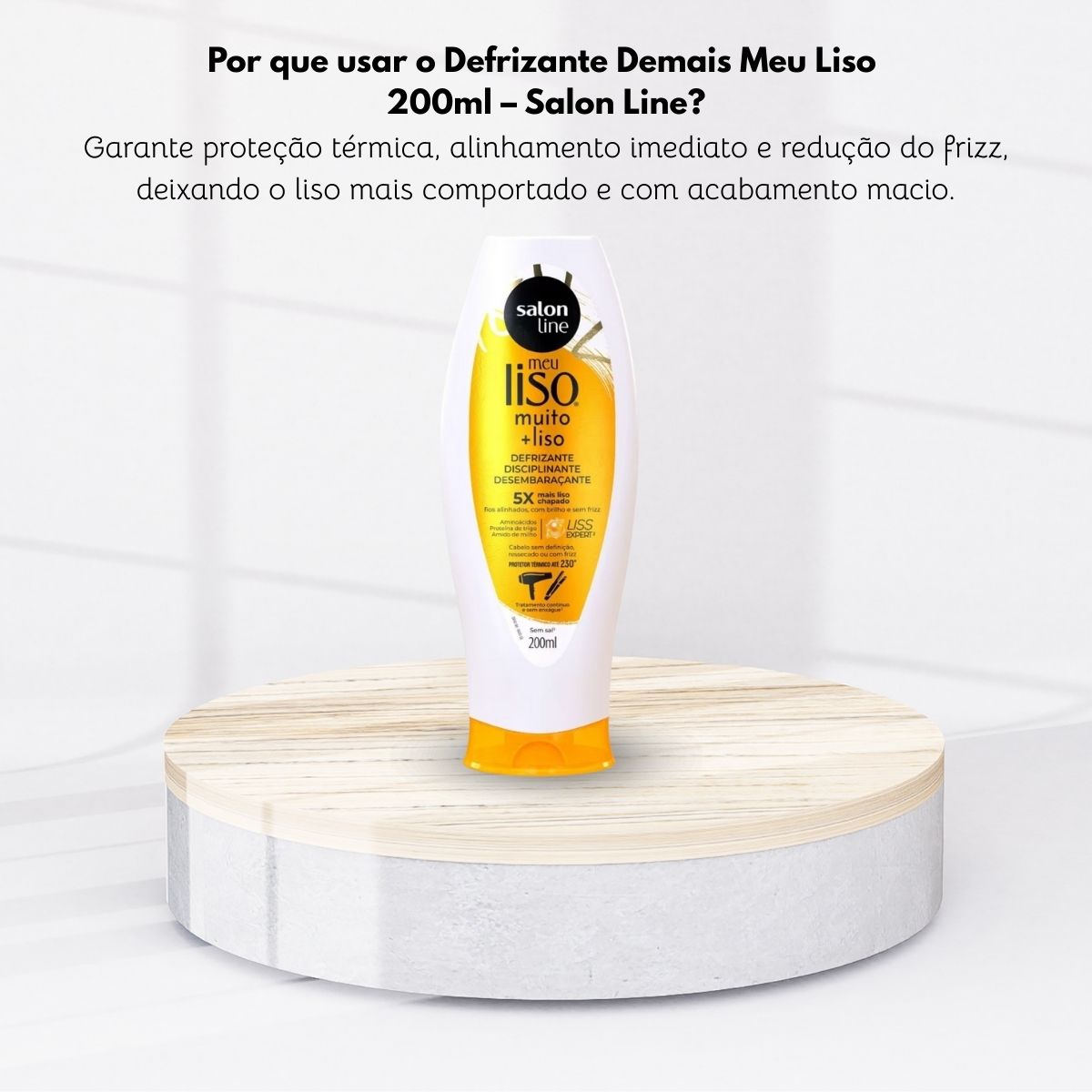 Protetor Térmico Salon Line Meu Liso Muito +Liso 200 ml