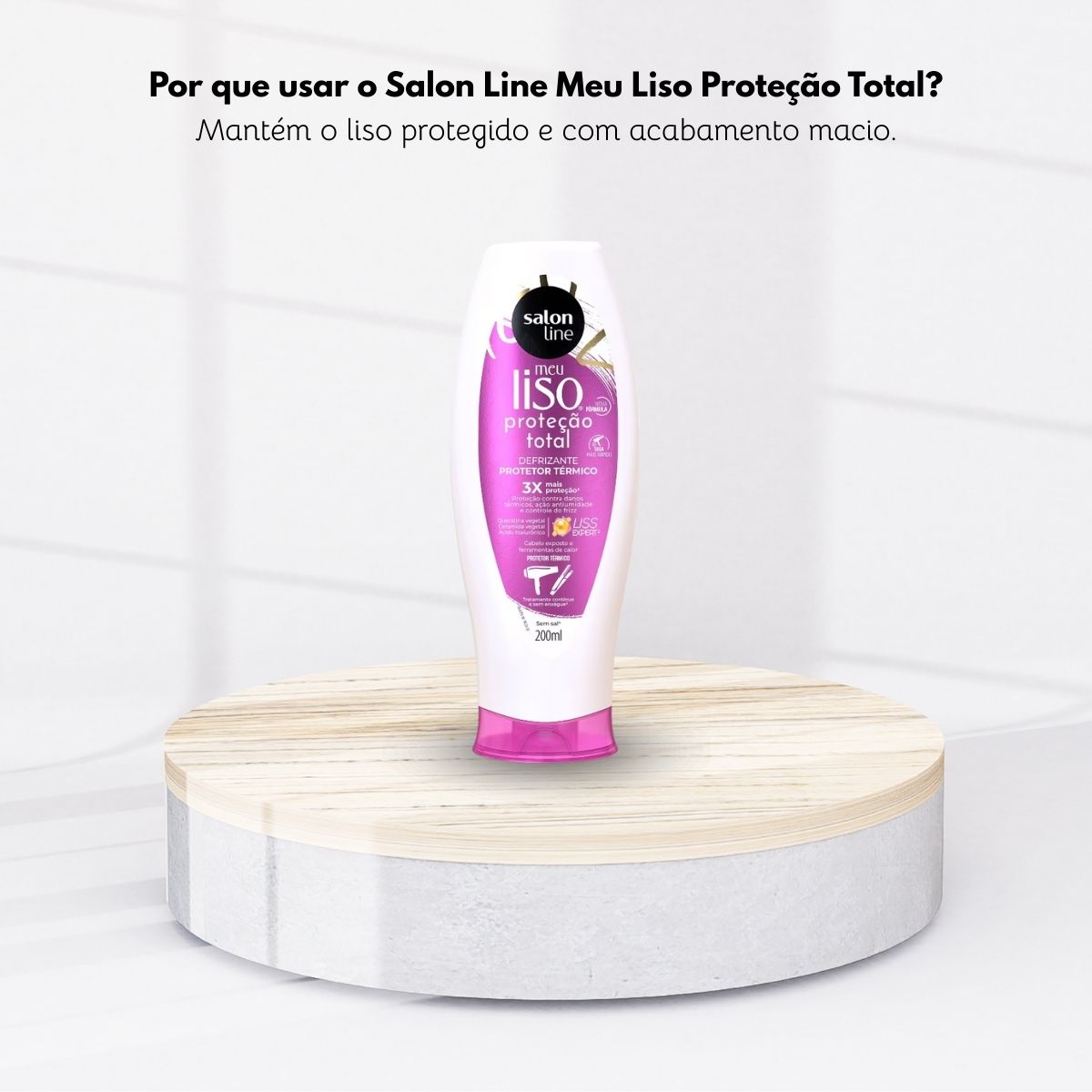 Protetor Térmico Salon Line Meu Liso Proteção Total 200 ml