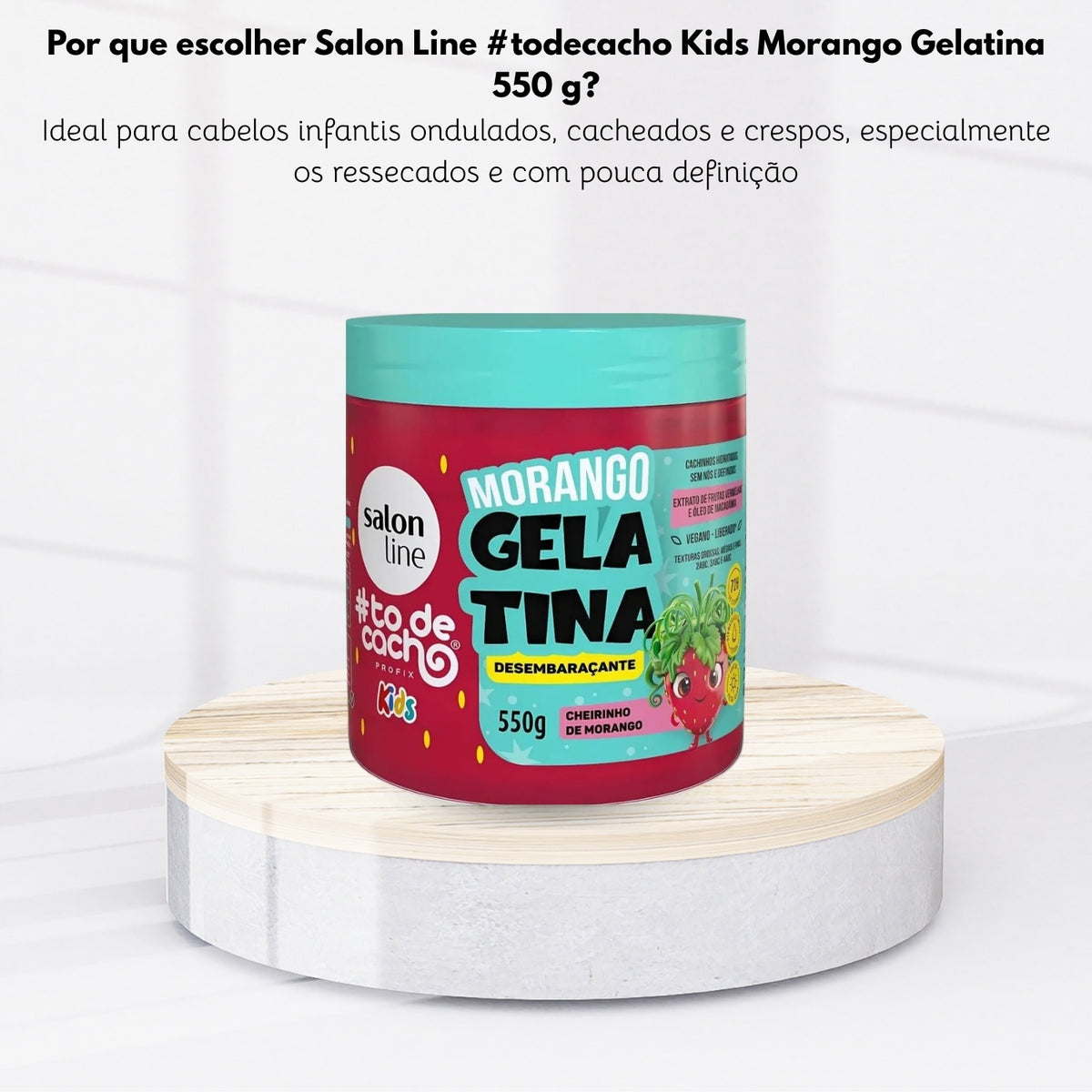 Salon Line #todecacho Kids Morango Gelatina 550 g