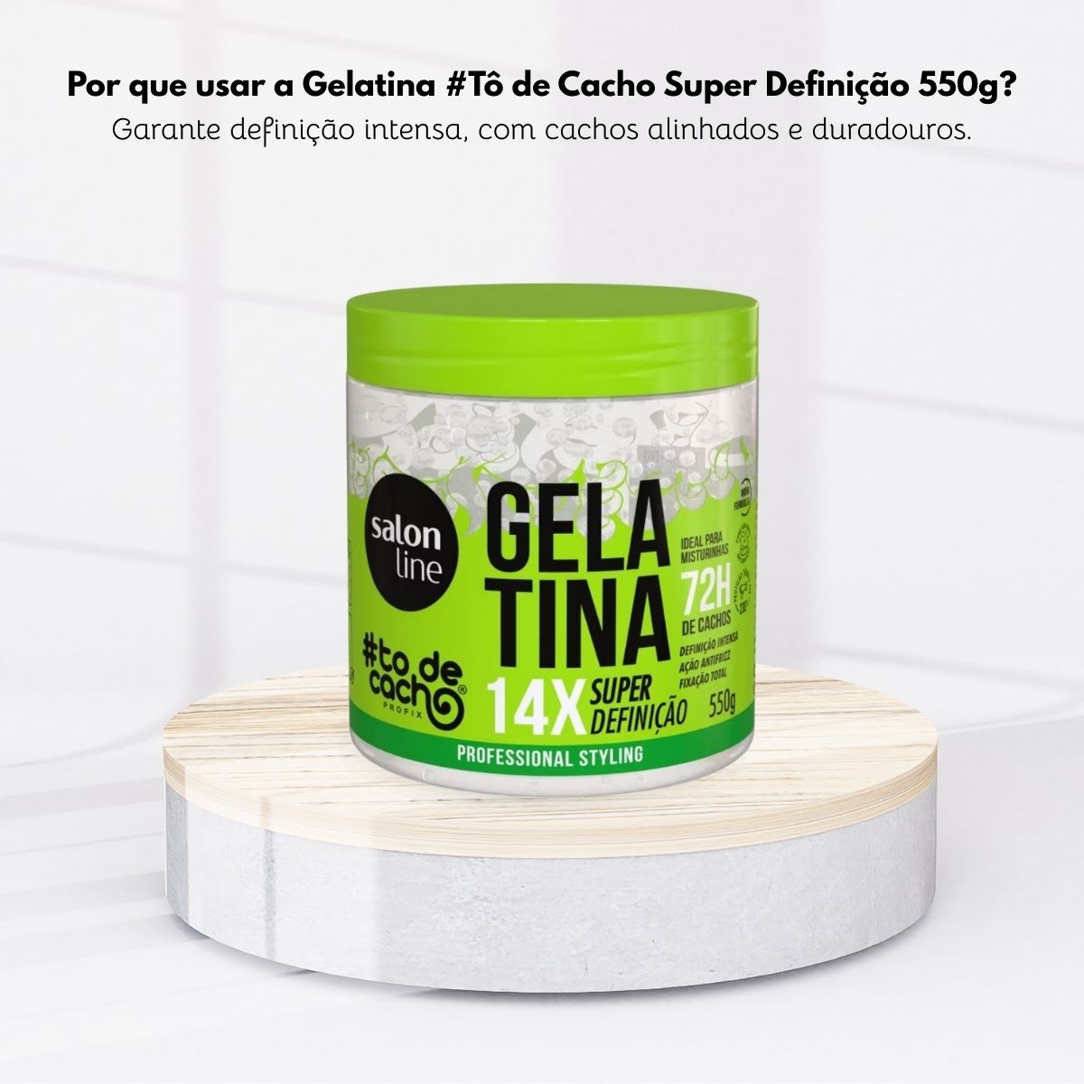 Gelatina Salon Line #todecacho Super Definição 550 g