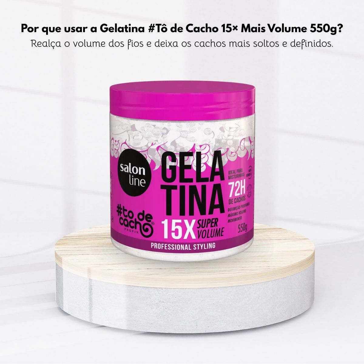 Salon Line #todecacho Gelatina Super Volume 550 g