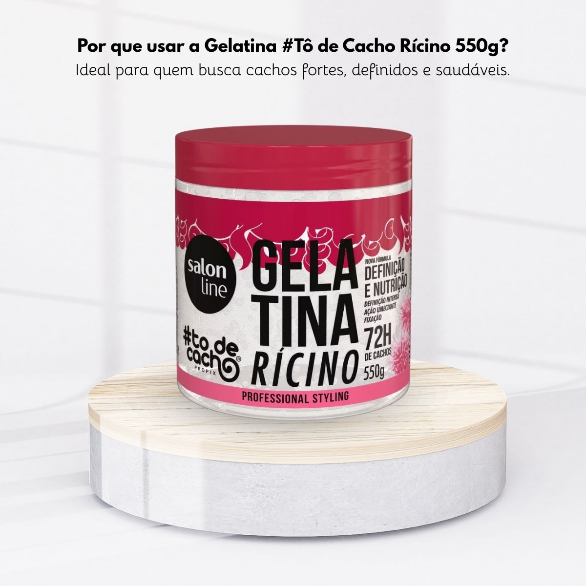 Salon Line #todecacho Gelatina Óleo de Rícino 550 g