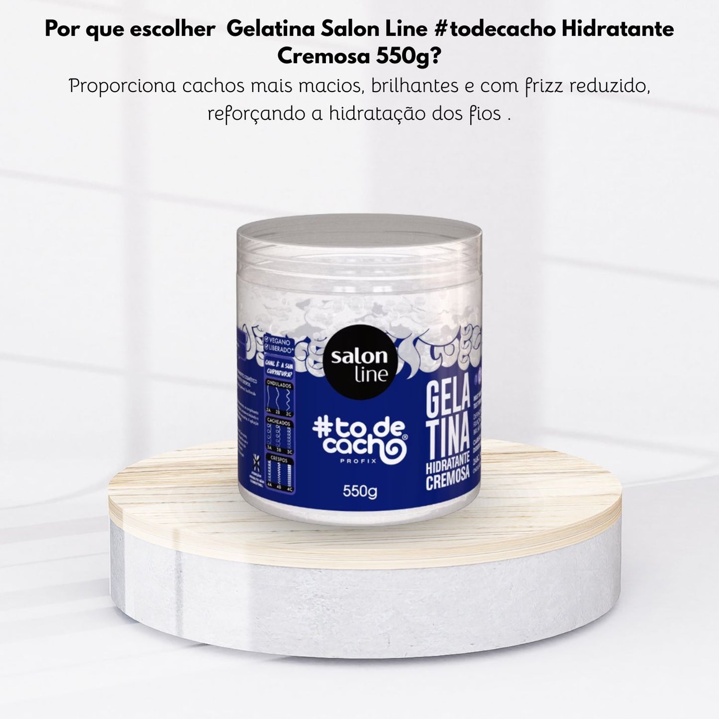 Gelatina Salon Line #todecacho Hidratante Cremosa 550 g