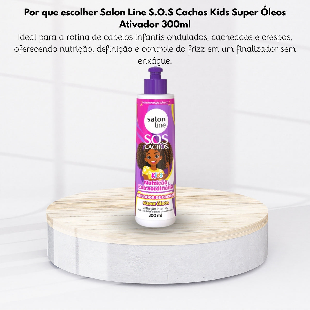 Salon Line S.O.S Cachos Kids Super Óleos Ativador 300ml