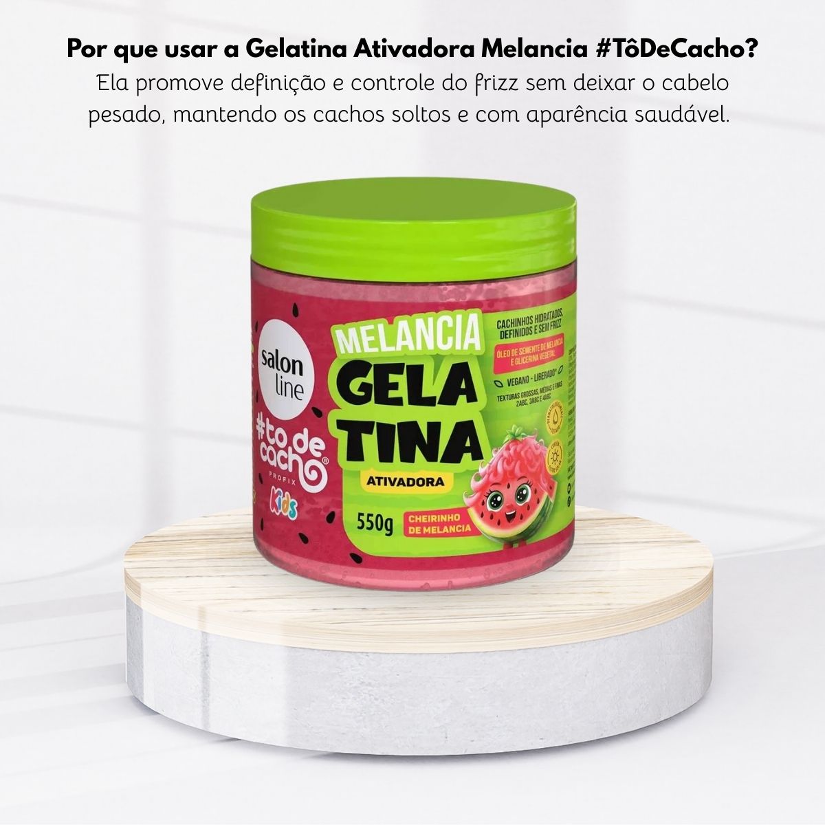 Salon Line #todecacho Kids Gelatina Melancia Ativadora 550 g