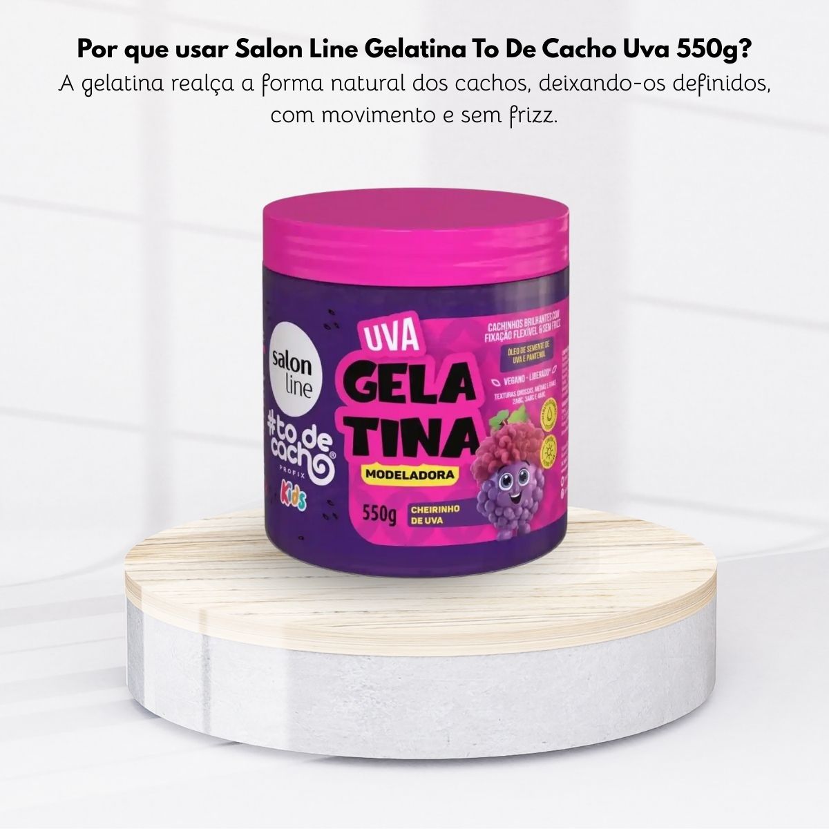 Salon Line #todecacho Kids Gelatina Uva Modeladora 550 g