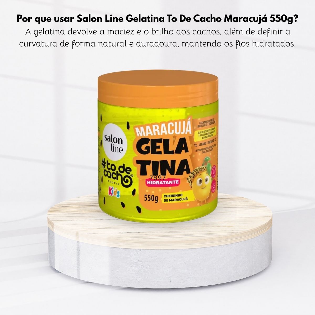 Salon Line #todecacho Kids Gelatina Maracujá Hidratante 550 g