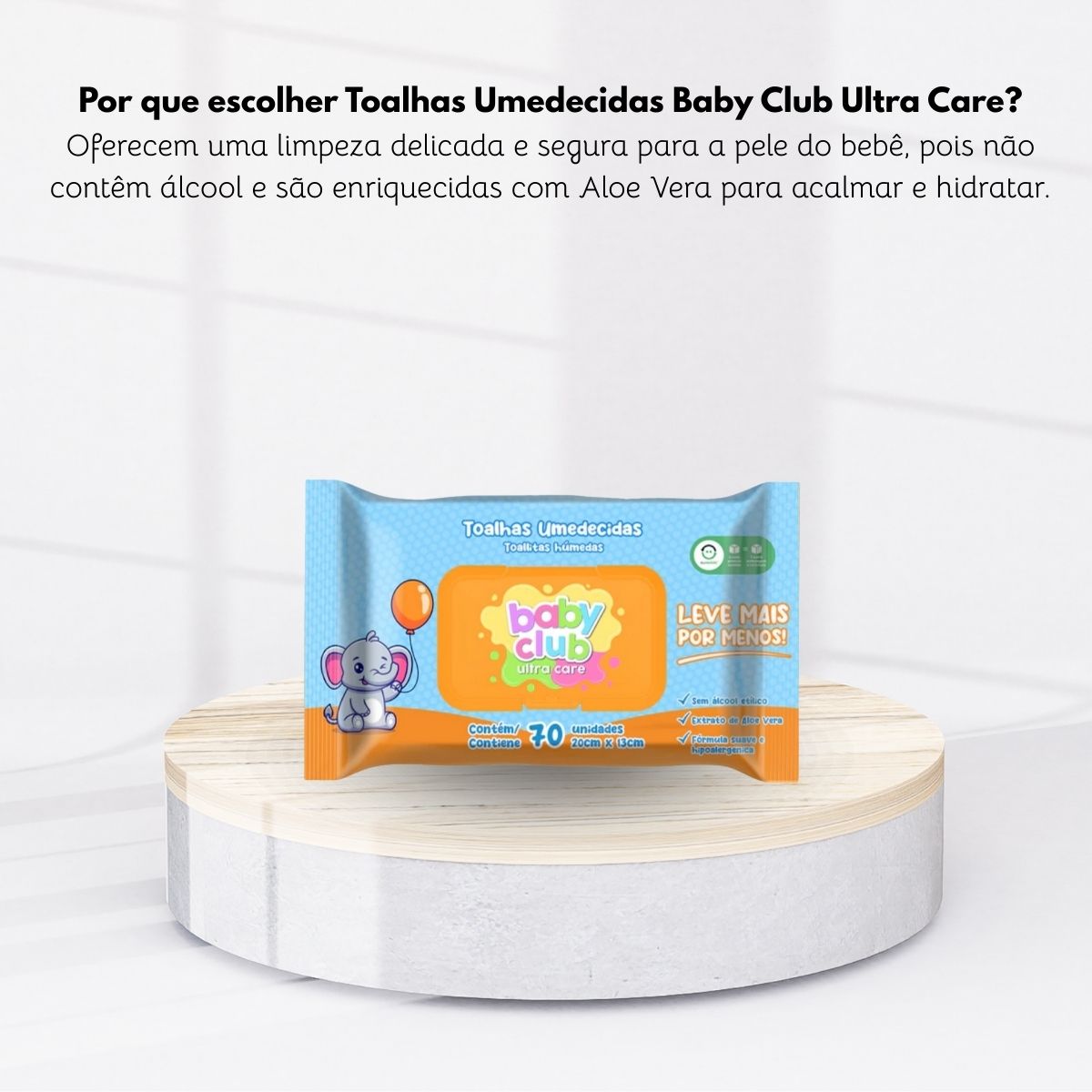 Baby Club Toalhas Umedecidas Tradicional 70 Folhas