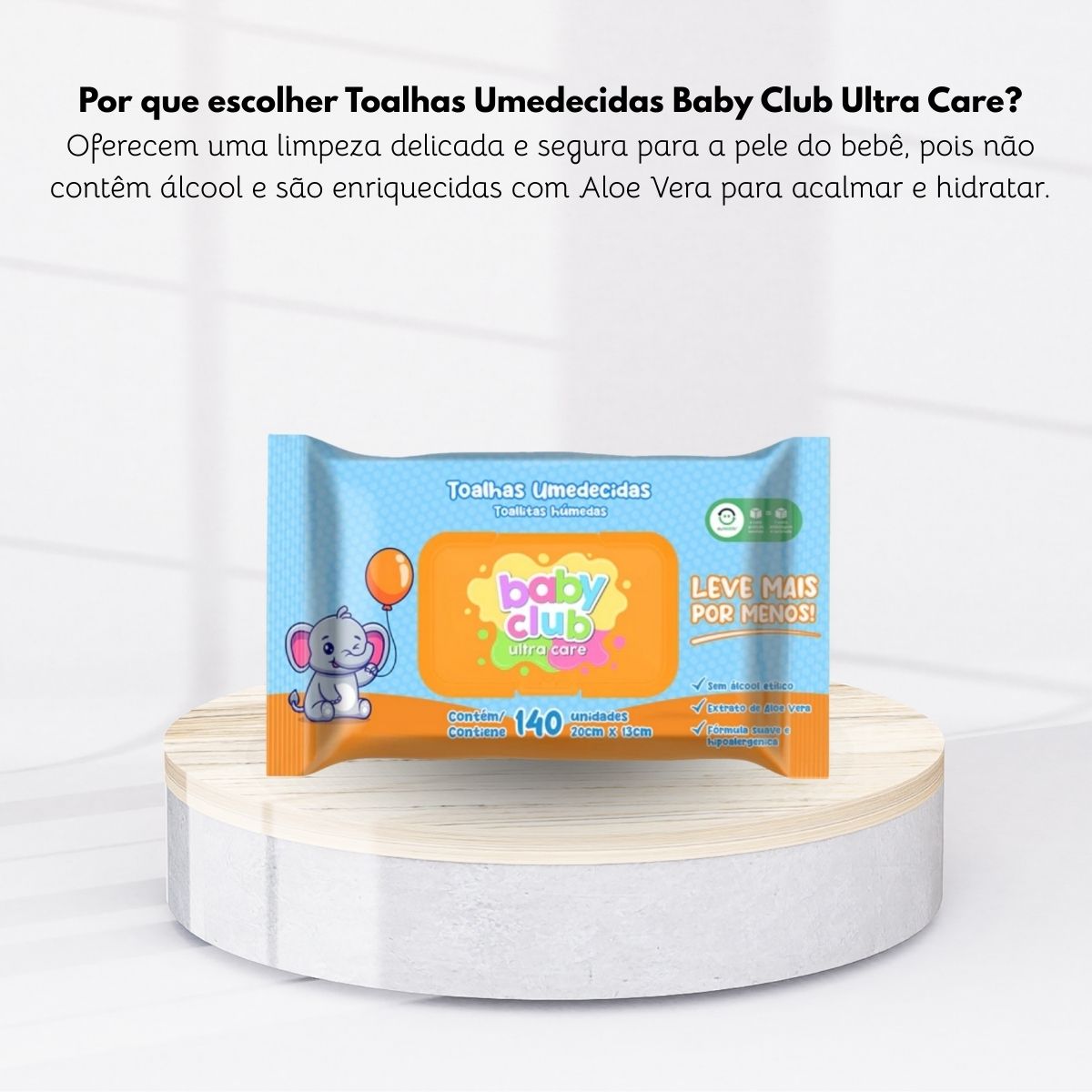 Baby Club Toalhas Umedecidas Tradicional 140 Folhas